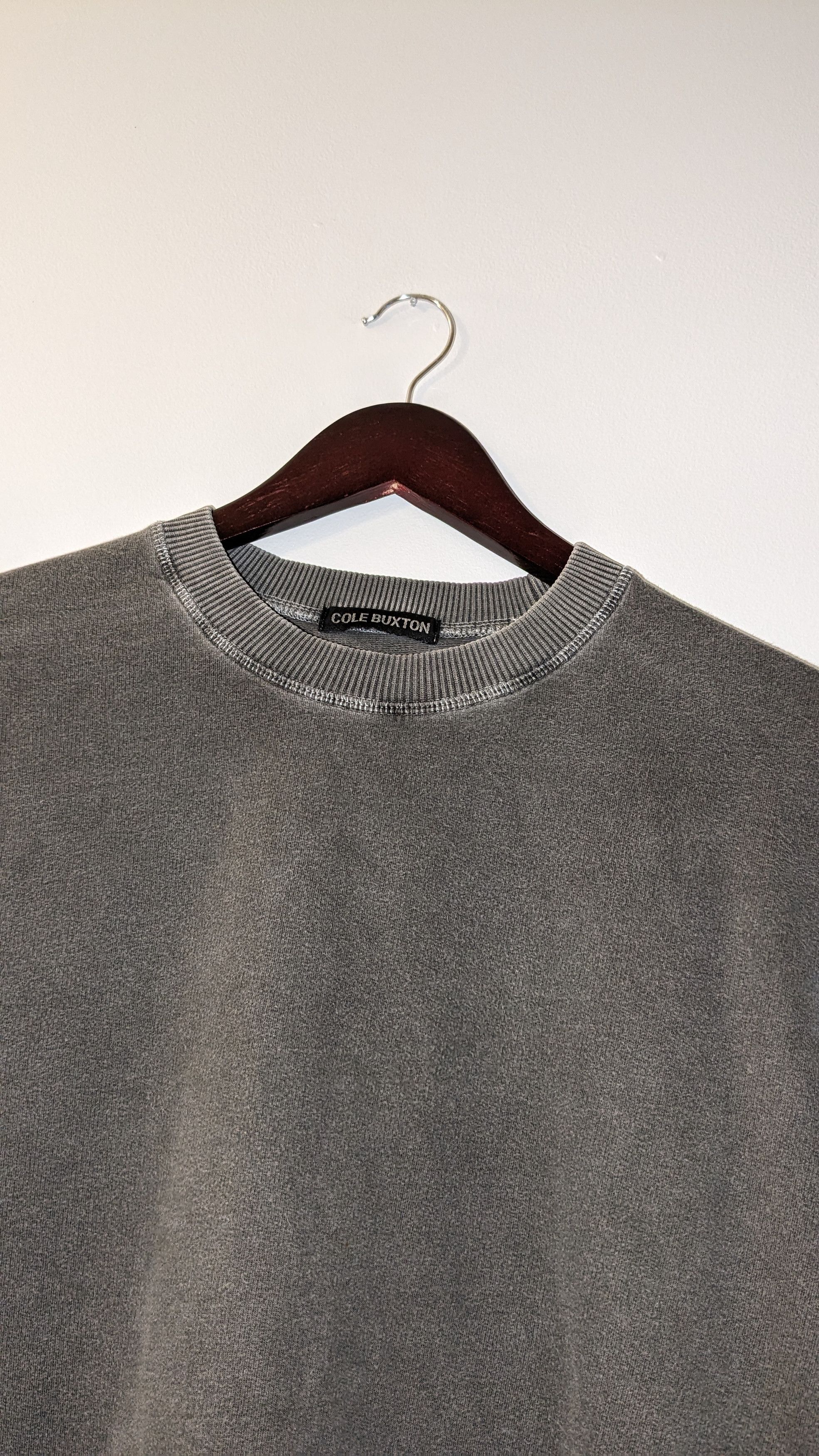 image of Cole Buxton Gray Heavyweight Shirt in Grey, Men's (Size Small)