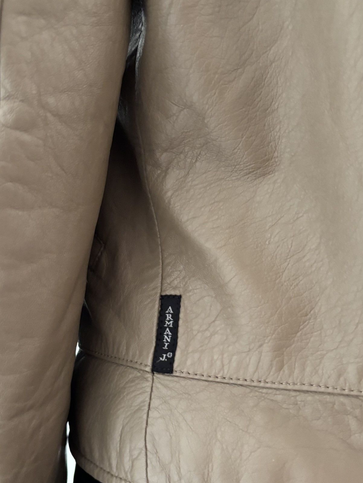 Armani Armani Jeans vintage leather jacket Size S / US 4 / IT 40 - 6 Thumbnail