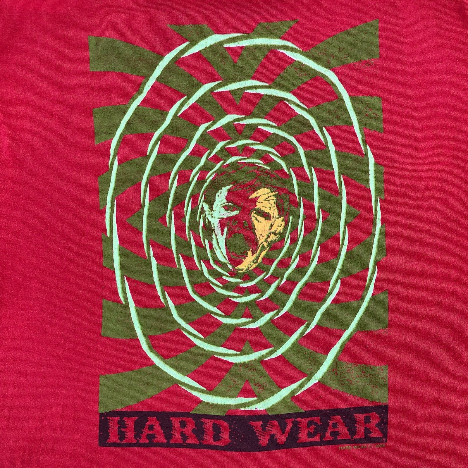 Vintage 80s Hard Wear graphic tshirt 1980s vintage Size US L / EU 52-54 / 3 - 3 Thumbnail