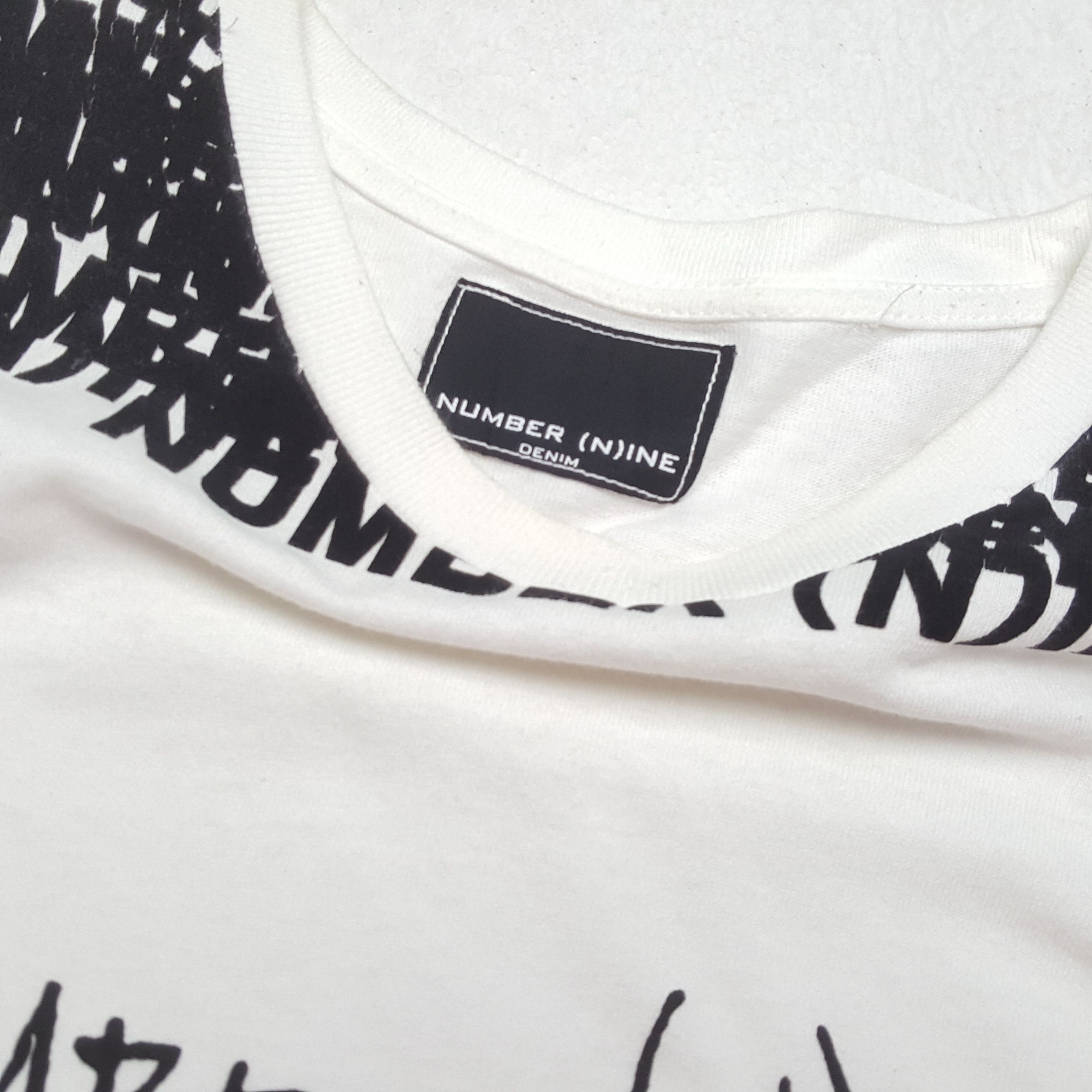Japanese Brand × Number (N)ine × Vintage NUMBER (N)INE Japanese Brand Streetwear Custom Art Tshirt Size US M / EU 48-50 / 2 - 8 Thumbnail