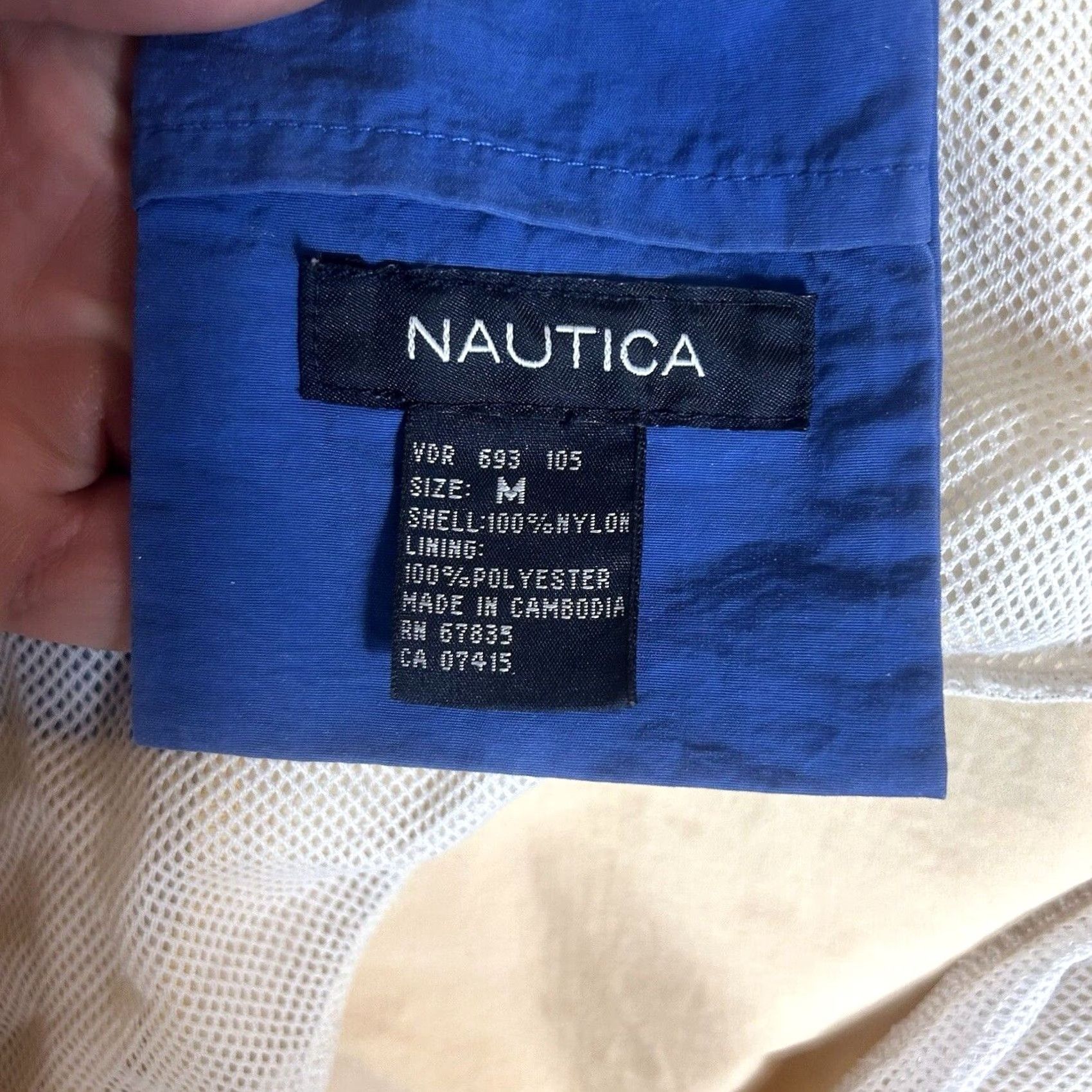 Nautica Nautica Surf Board Shorts Mens M Blue Lined Nylon Beach Trunks Colorblock 90s/Aloha/Hawaiian Beach Mens Size US 31 - 3 Thumbnail