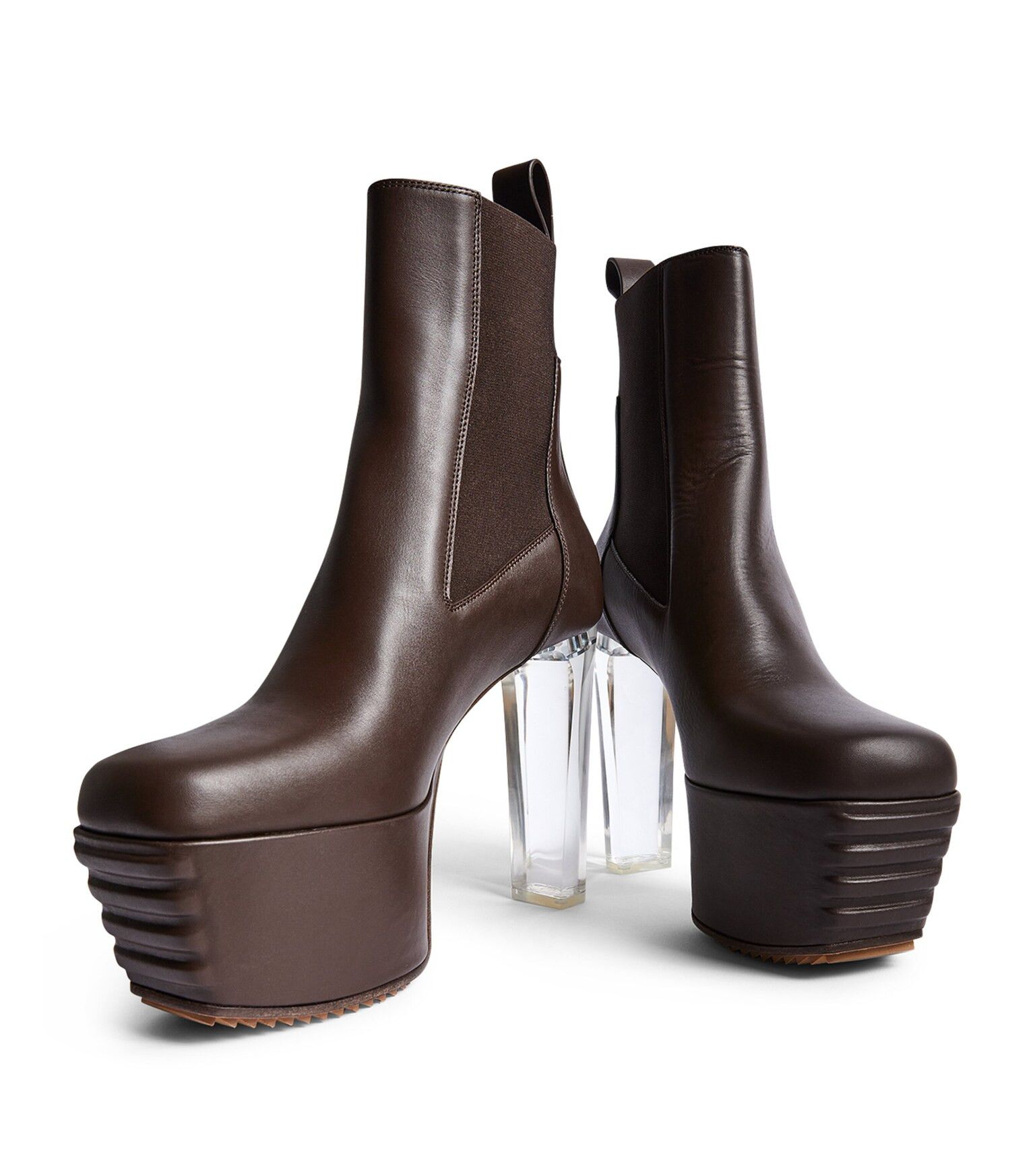 Rick Owens o1y0126 Ankle Boots in Chocolate Brown Size US 6 / IT 36 - 3 Thumbnail
