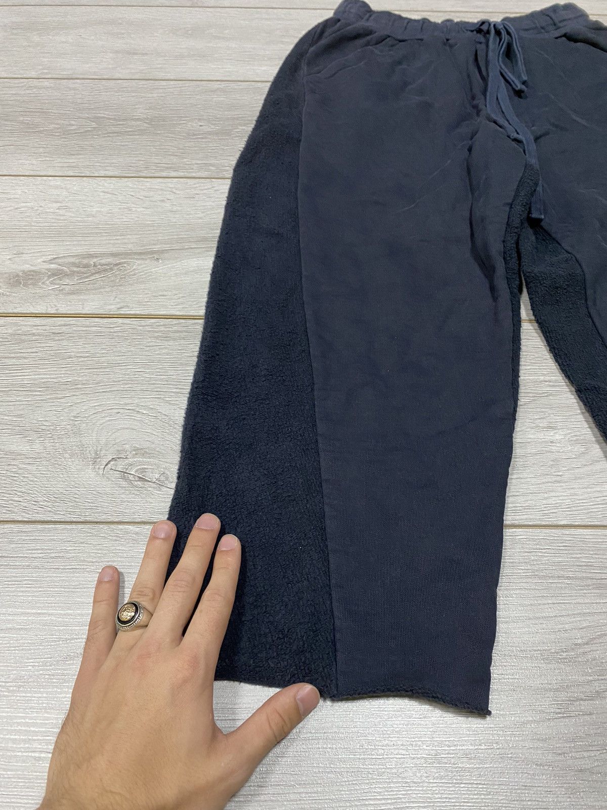 Julius ISDN Japanese RARE image fleece/cotton vintage wide pants Size US 32 / EU 48 - 4 Thumbnail