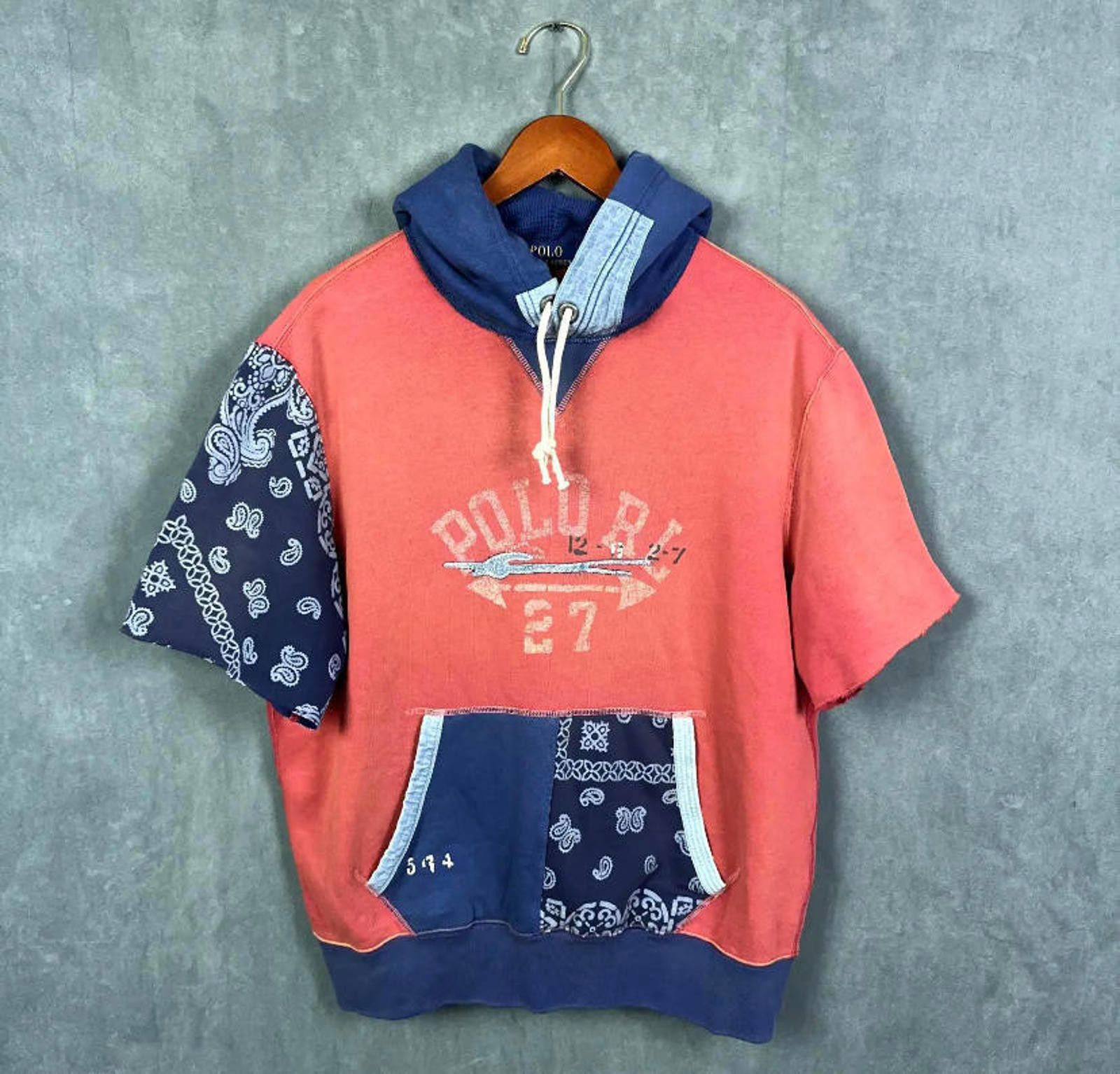 Polo Ralph Lauren Polo Ralph Lauren Bandana Patchwork Fleece Hoodie Pocket S Size US S / EU 44-46 / 1 - 1 Thumbnail