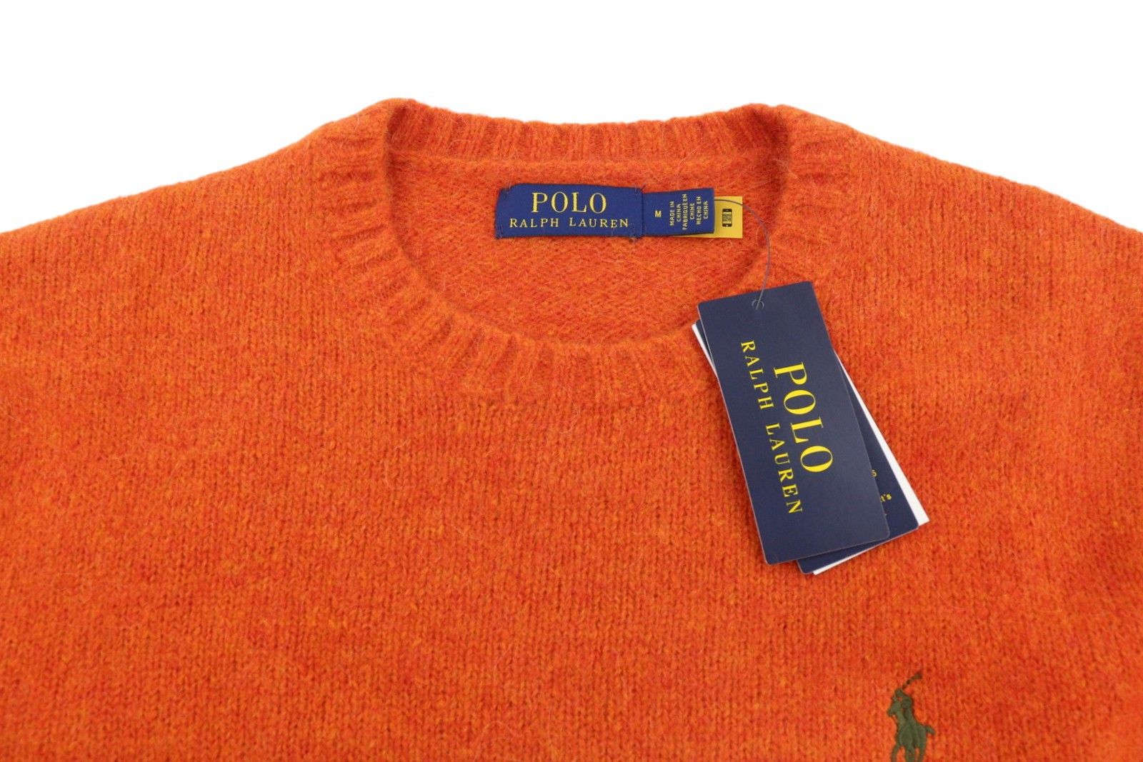 Ralph Lauren ORANGE M Wool Alpaca Blend Knit Jumper 86914 Size US M / EU 48-50 / 2 - 5 Thumbnail