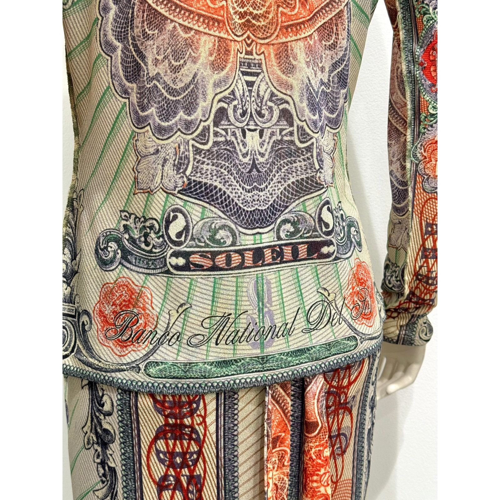 Jean Paul Gaultier 1990s Jean Paul Gaultier mesh print set top & skirt Size 38" / US 16 / IT 52 - 7 Thumbnail