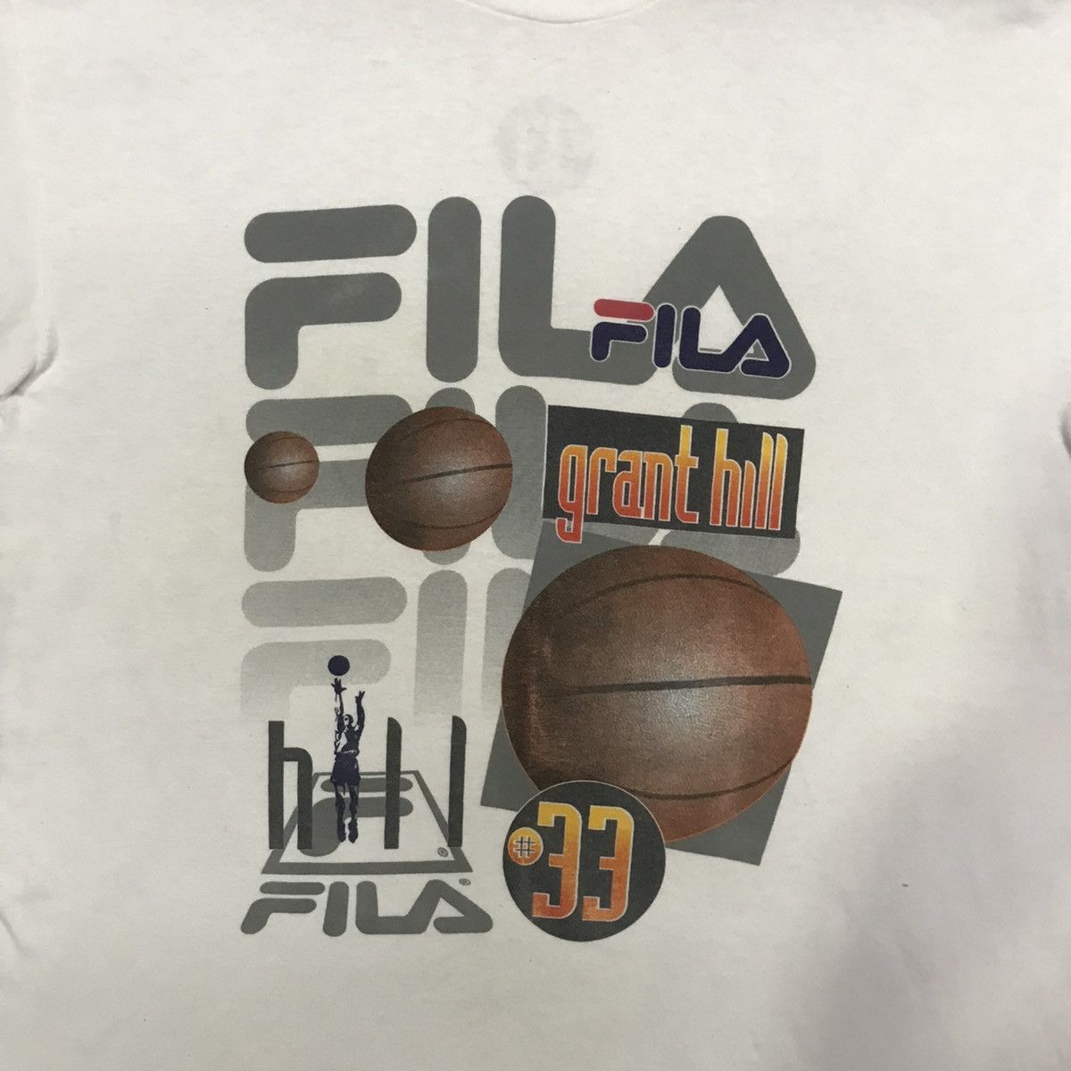 Fila × Vintage Vintage Fila Grant Hill 33 Tshirt Size US M / EU 48-50 / 2 - 3 Thumbnail