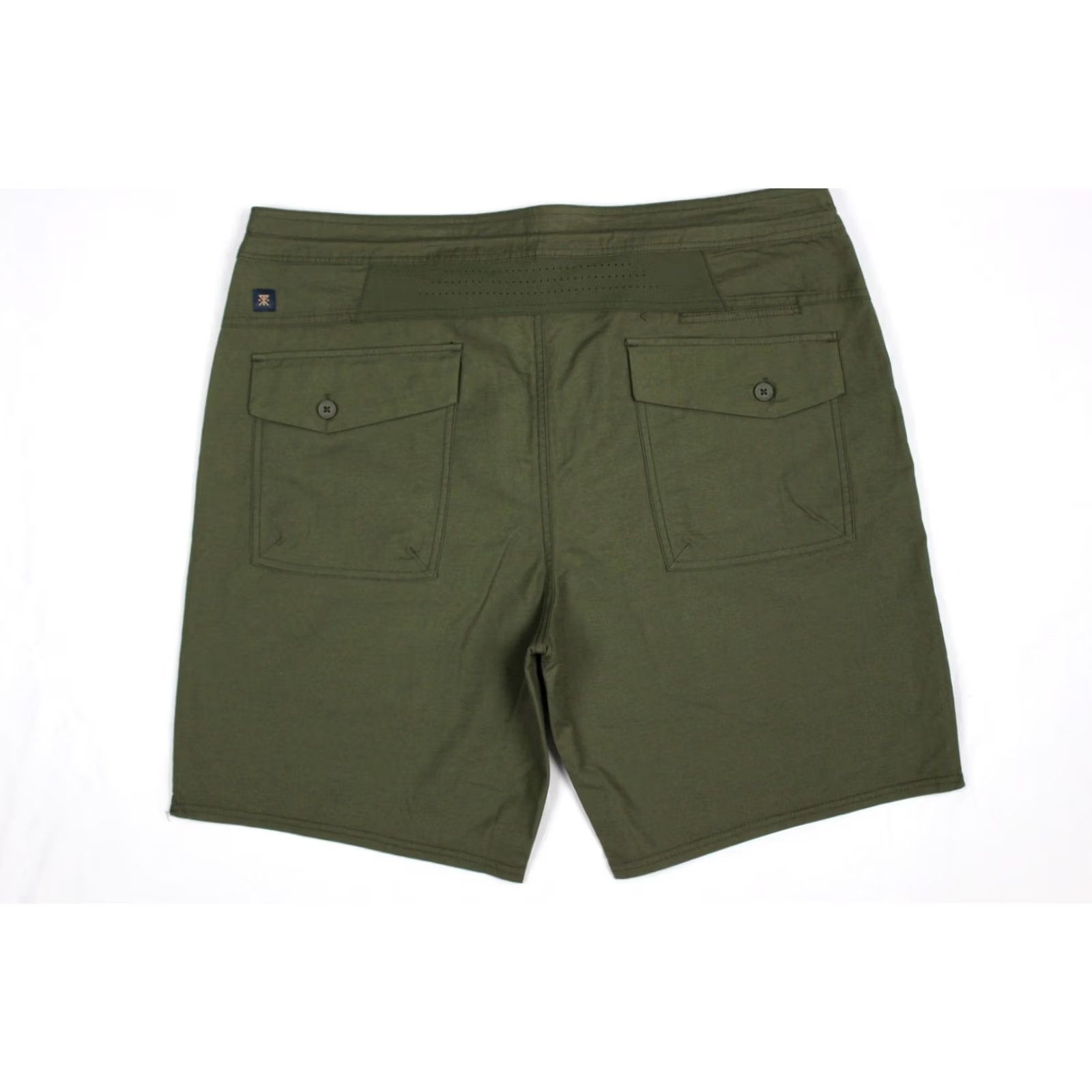 Roark Roark Men's Layover 2.0 Shorts Cargo 8" Inseam Size 38 Green RS288 Zip Pockets Size US 38 / EU 54 - 2 Thumbnail