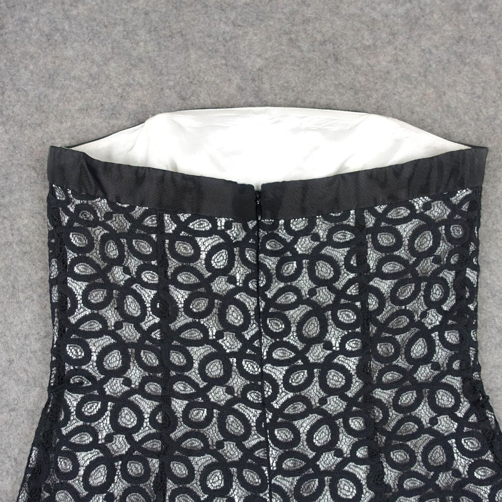 White House Black Market White House Black Market Dress Womens 0 Black Lace Strapless Fit & Flare Dress Knee Length Party Cocktail Womens Girls Size XS / US 0-2 / IT 36-38 - 6 Thumbnail