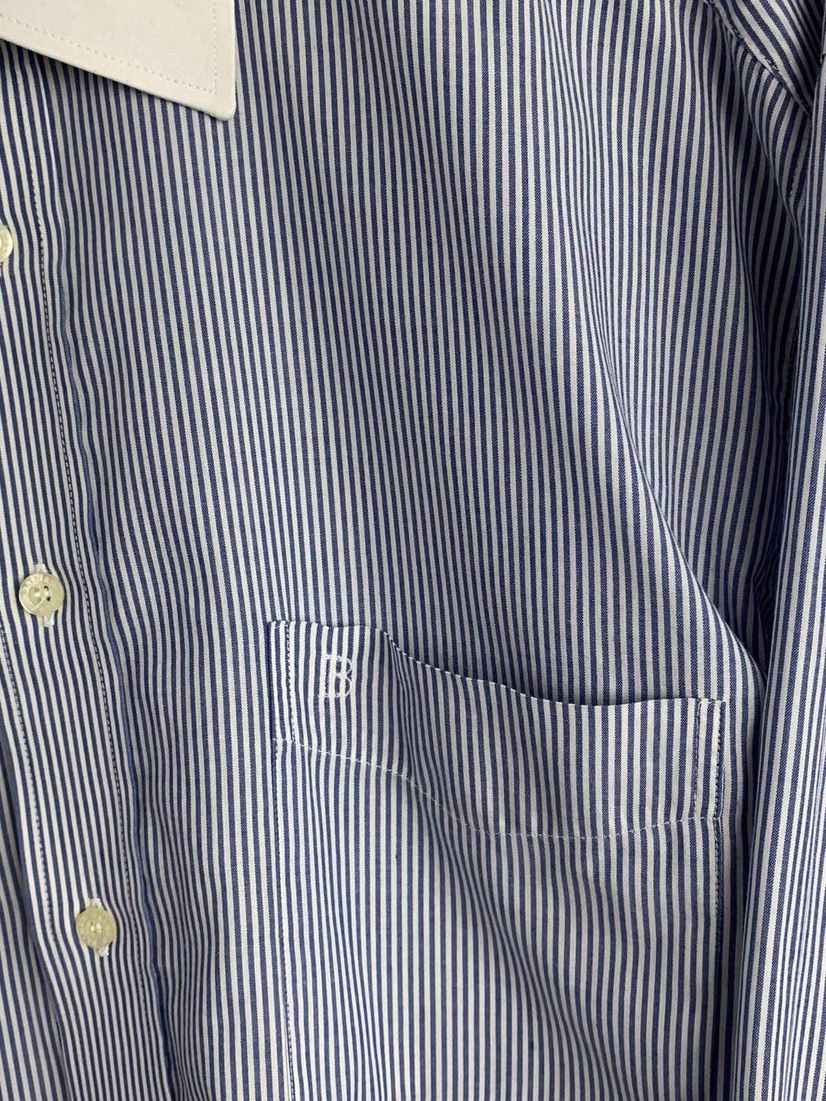 Balmain Balmain Stripped Shirt Vintage Balmain Shirt Button Ups 42/4 Size US XL / EU 56 / 4 - 5 Thumbnail