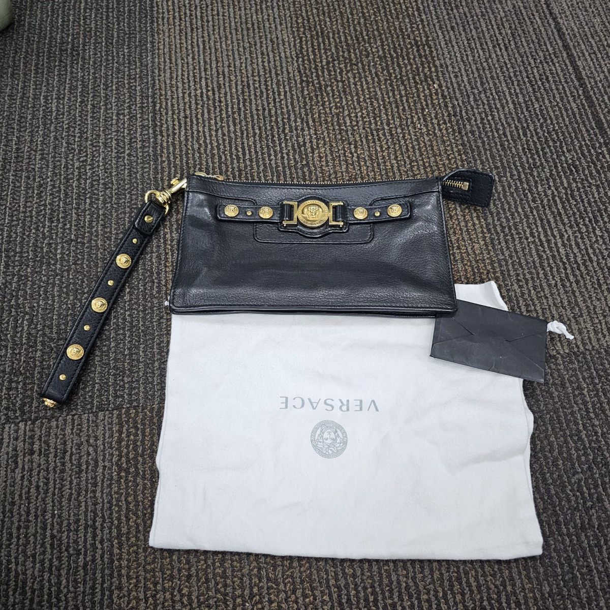 Versace Versace leather Medusa black clutch wristlet wallet Size ONE SIZE - 12 Thumbnail