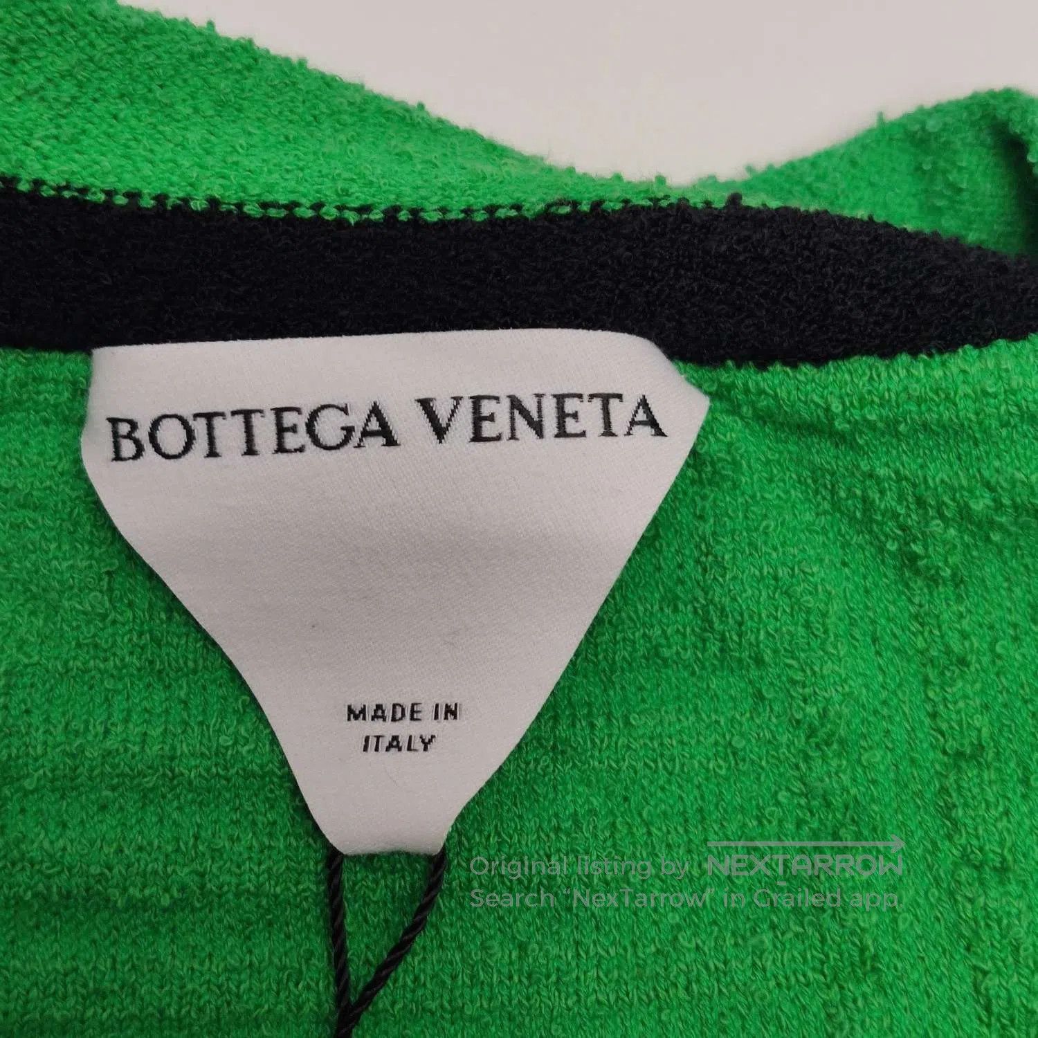 Louis Vuitton Bottega Veneta Green Intrecciato Cotton Short Sleeve Knit L Size US L / EU 52-54 / 3 - 2 Thumbnail