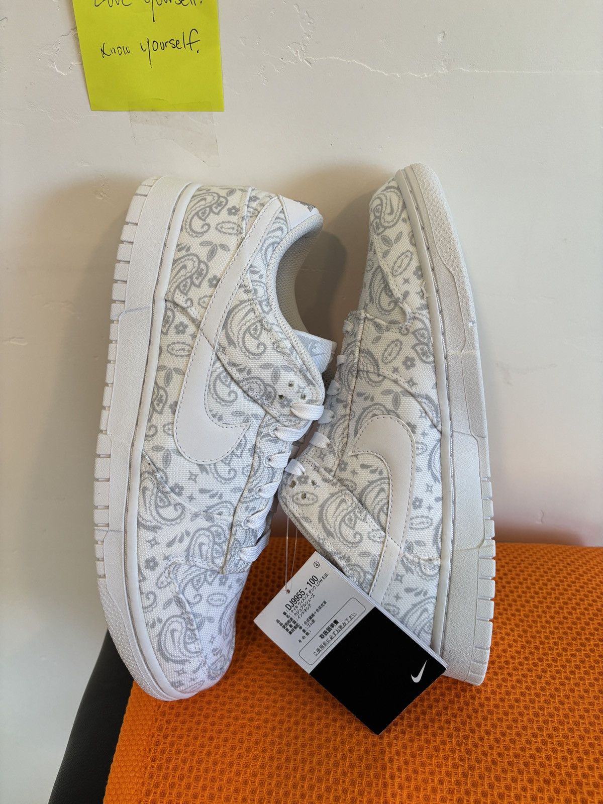 Nike Nike Dunk Low W White Paisley Size US 9.5 / EU 42-43 - 3 Thumbnail