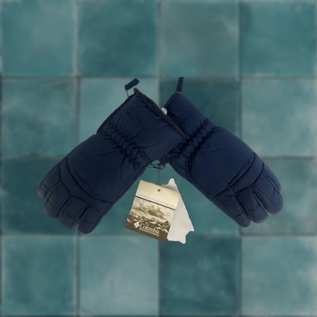 Vintage VINTAGE Columbia Bugaboo Waterproof Winter Gloves Womens Medium EUC 90s Blues Nylon Glove Womens 90s Size ONE SIZE - 1 Thumbnail