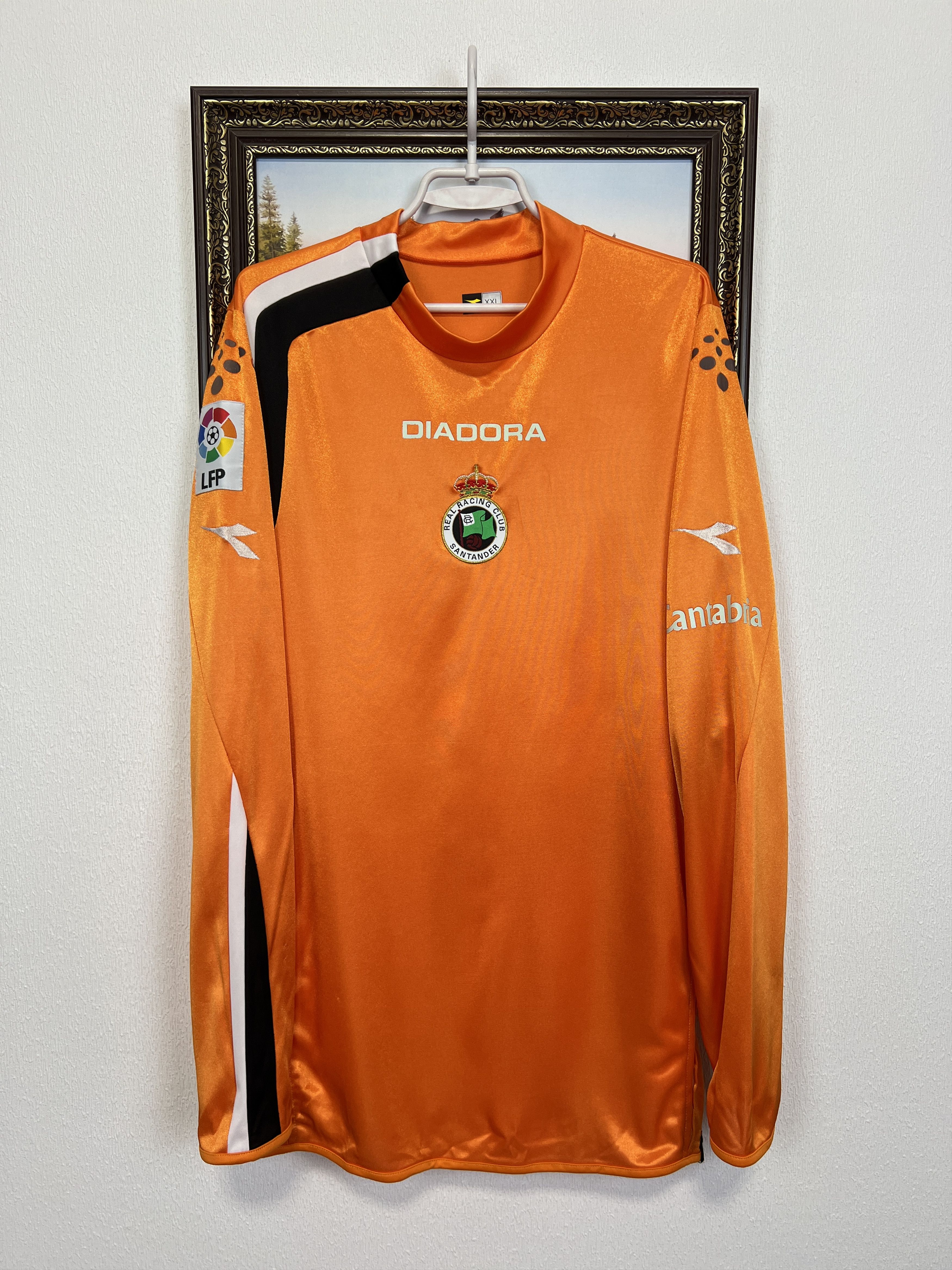 Diadora Racing Santander Goalkeeper football shirt Soccer Jersey Size US XXL / EU 58 / 5 - 1 Thumbnail