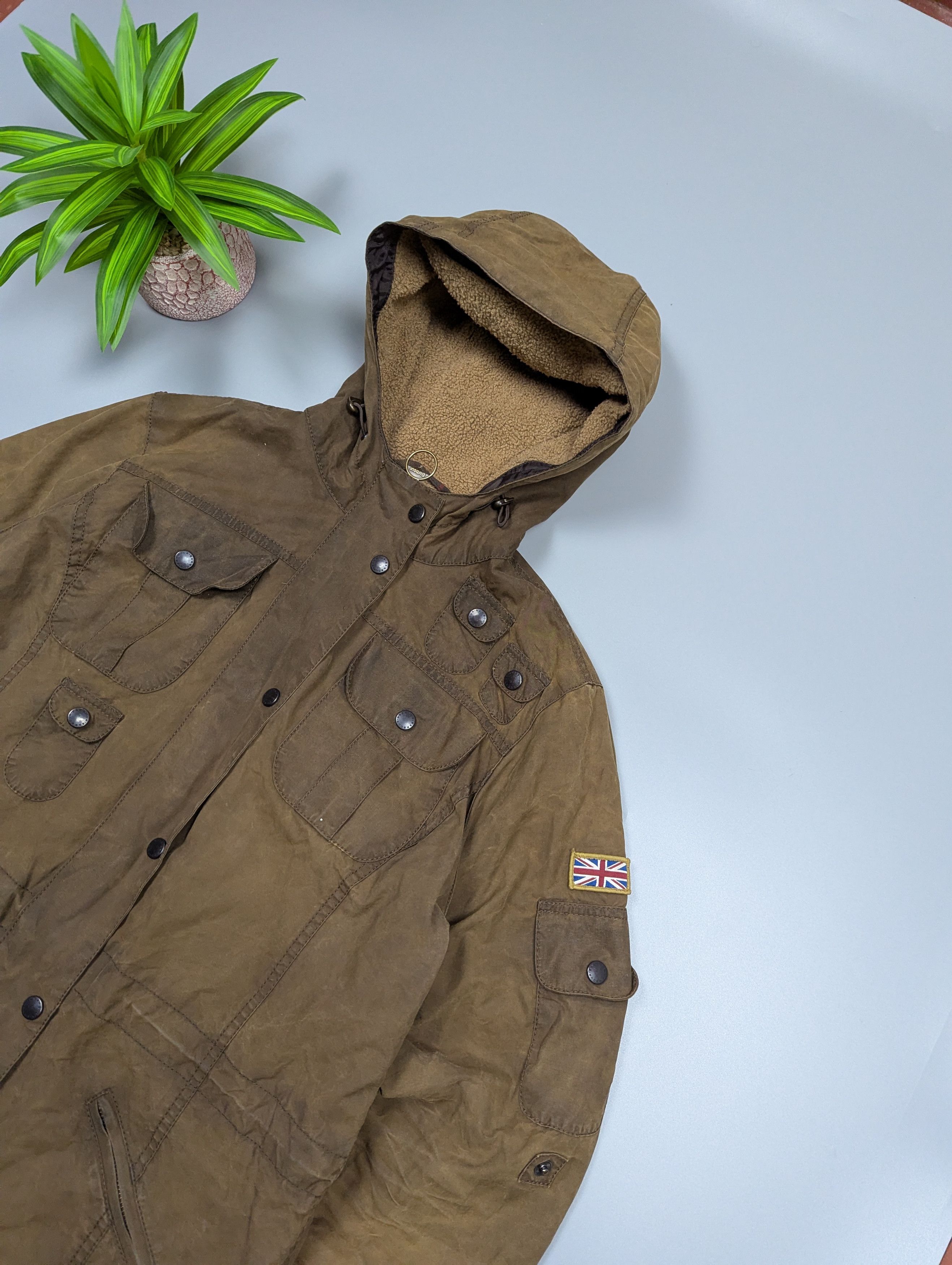 Barbour Barbour Vintage Winter Force Waxed Parka Jacket Olive US12 Size XL / US 12-14 / IT 48-50 - 3 Thumbnail