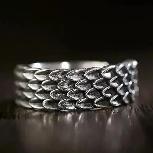 VIBE Resizeable Dragon Scale Rings Size ONE SIZE - 4 Thumbnail