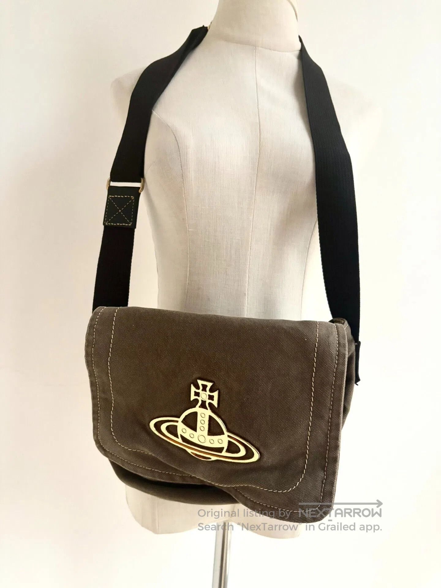 Vivienne Westwood Vivienne Westwood Olive Green Canvas Bag. Size ONE SIZE - 2 Thumbnail