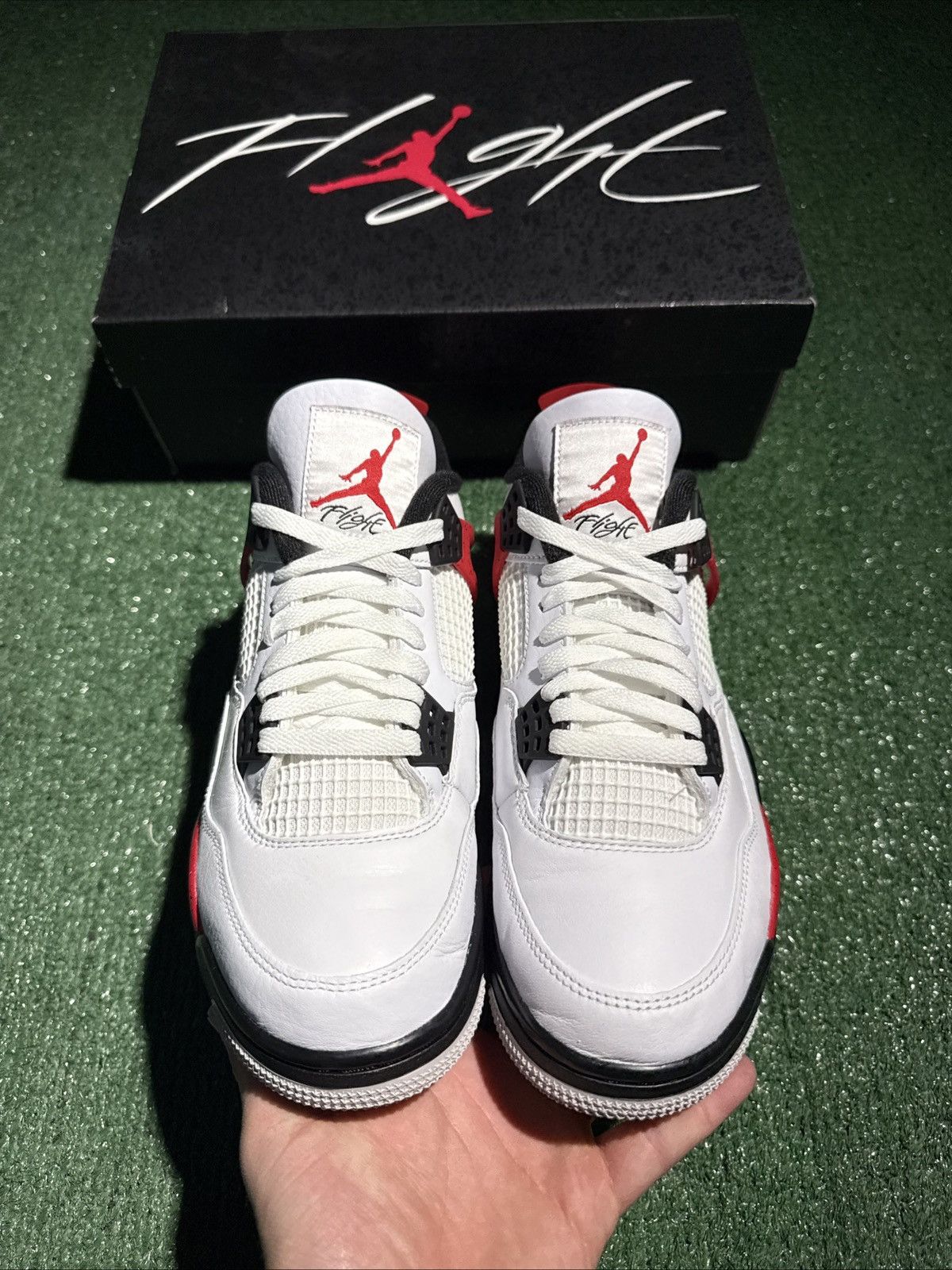 Jordan Brand Size 8.5 - Jordan 4 Retro Mid Red Cement Size US 8.5 / EU 41-42 - 2 Thumbnail