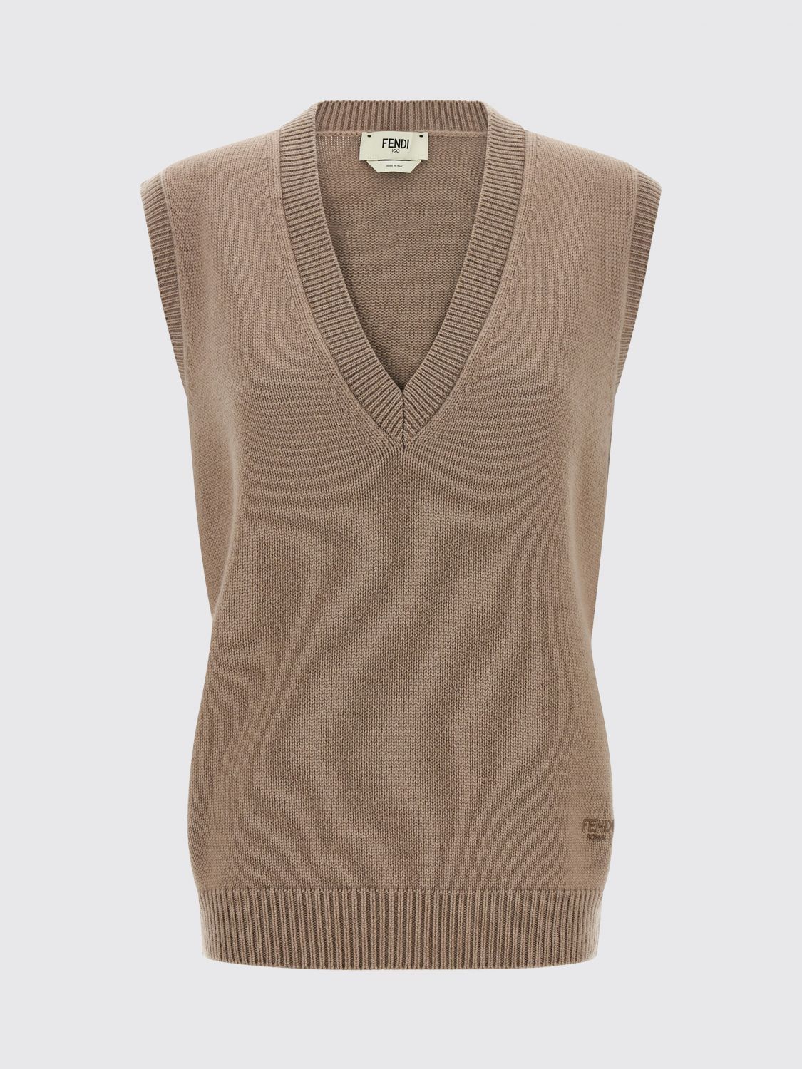 Fendi Fendi Waistcoat Woman Beige Size XS / US 0-2 / IT 36-38 - 1 Thumbnail