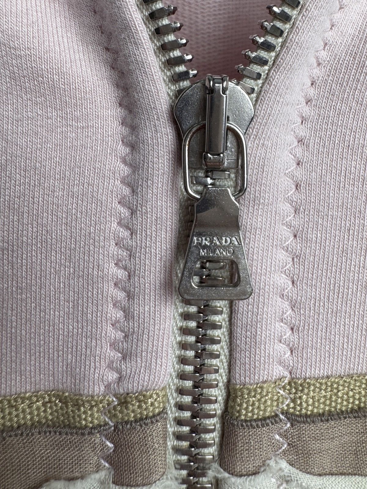 Prada Prada Archive vintage RARE japanese full zip collar sweater Size M / US 6-8 / IT 42-44 - 9 Thumbnail