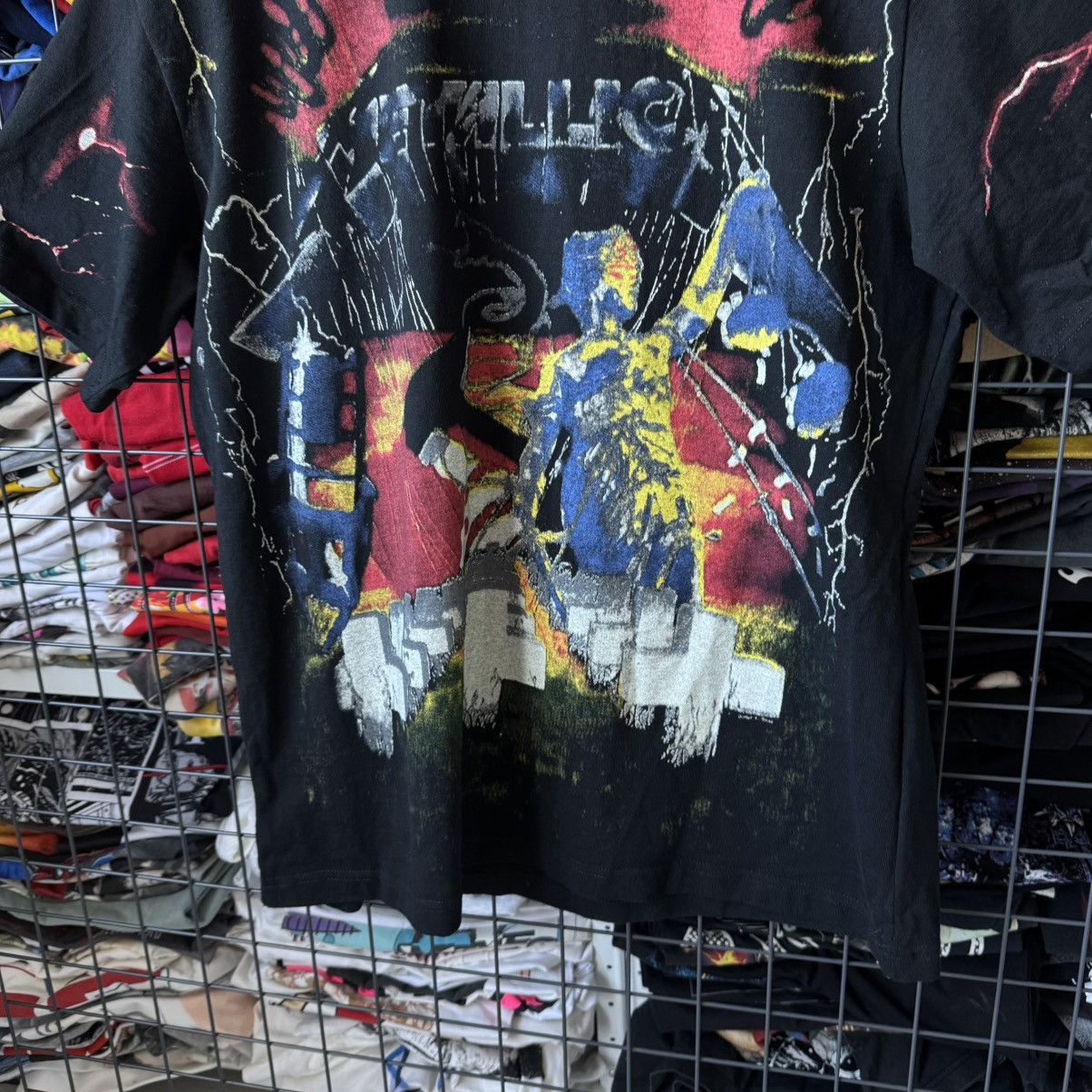Band Tees Metallica Make Eight All Over Print Band T-shirt Size US L / EU 52-54 / 3 - 5 Thumbnail