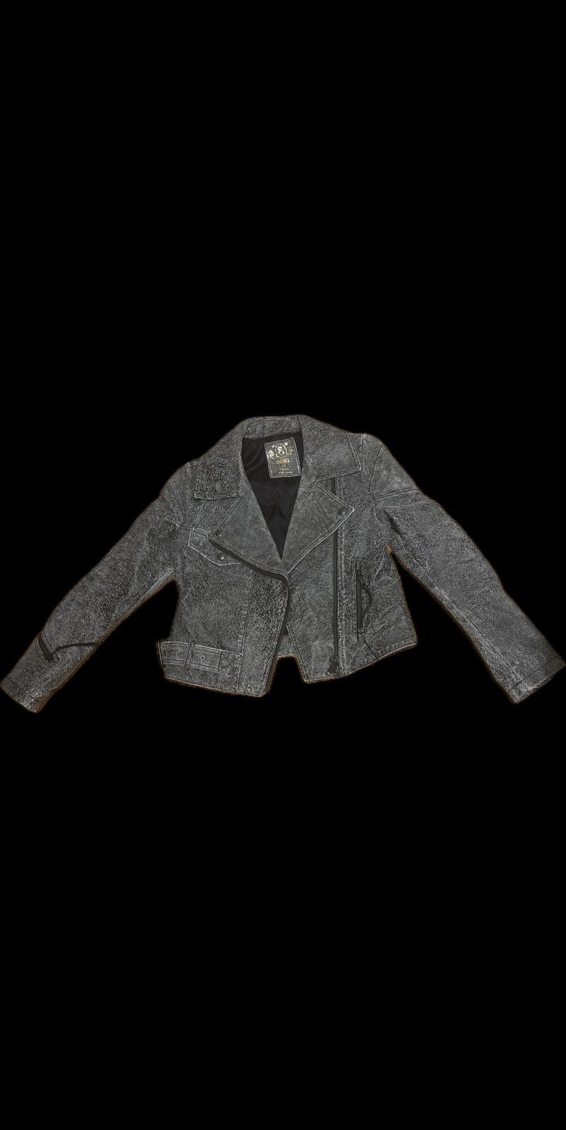 Diesel Diesel white cracked leather jacket (Rare) Size S / US 4 / IT 40 - 1 Thumbnail