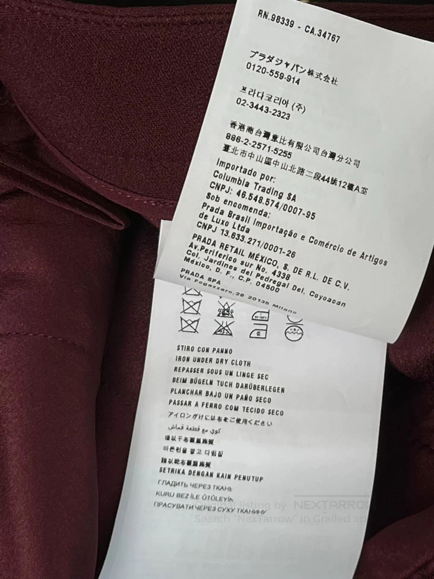 Miu Miu MIU MIU Maroon Women's Shorts. Size 39" - 6 Thumbnail