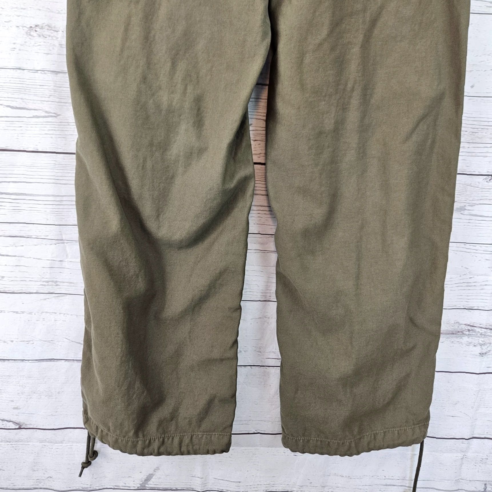 TNA TNA Womens Cache Cargo Pants XS Green Cotton Mid Rise Pants Womens XS Green Cargo TNA Cache Modern Casual Size 26" / US 2 / IT 38 - 5 Thumbnail