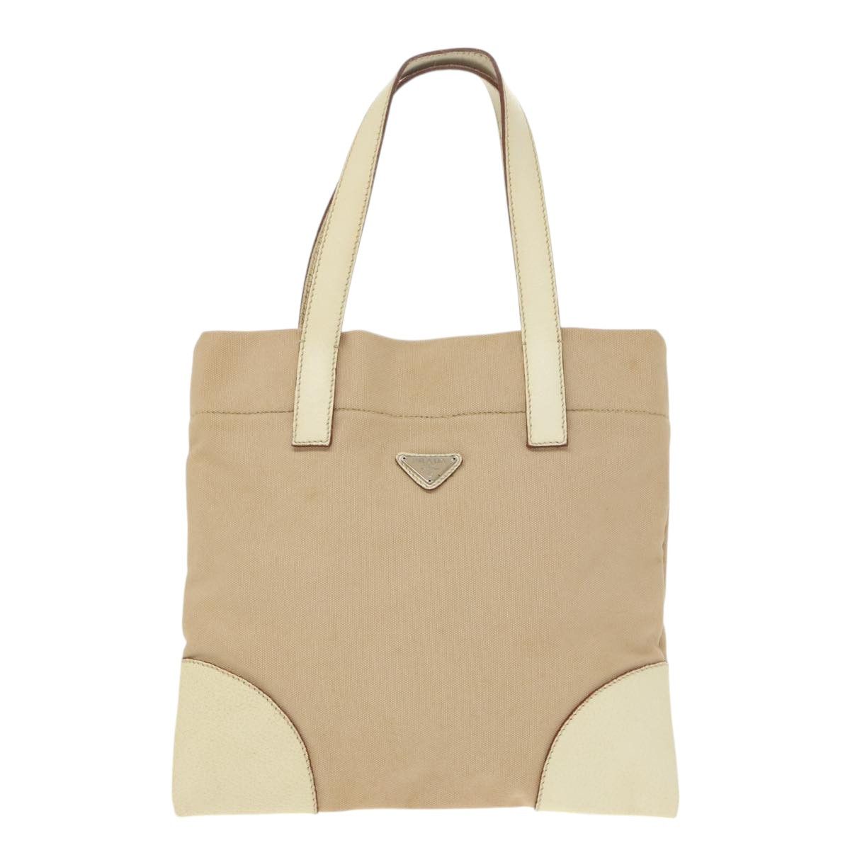 Prada Beige Canvas Tote Bag (Pre-Owned) Size ONE SIZE - 1 Thumbnail