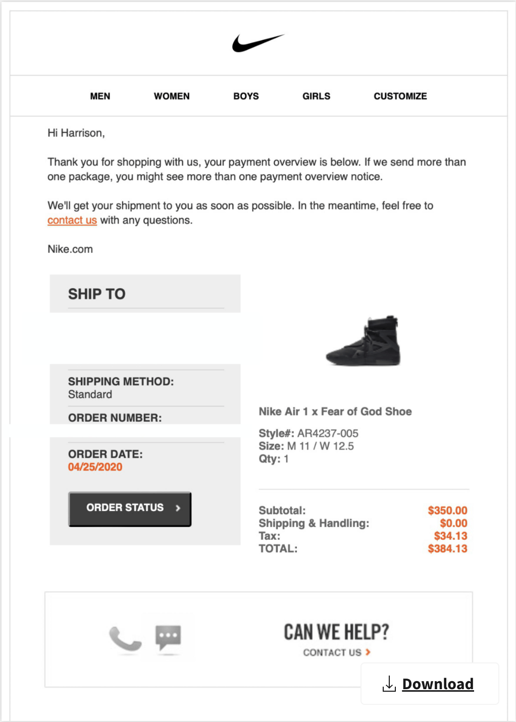 Fear of God × Nike Nike Air Fear of God 1 'Triple Black' Size US 11 / EU 44 - 21 Thumbnail
