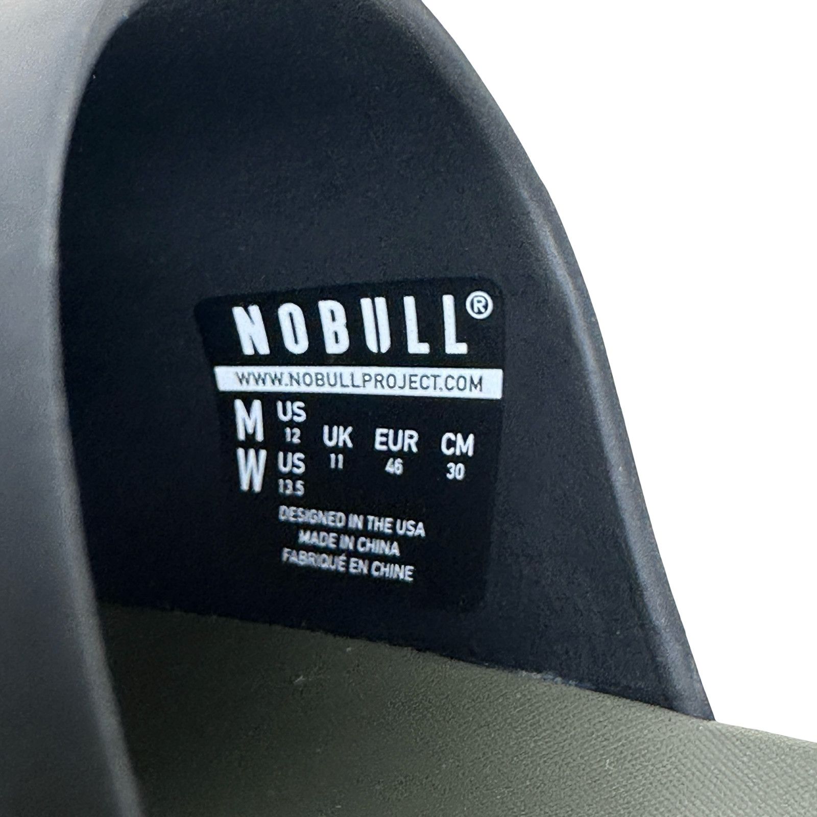 Other Nobull Slides Sandals Mens 12 Women 13.5 Green Black Slip On Size US 12 / EU 45 - 7 Thumbnail