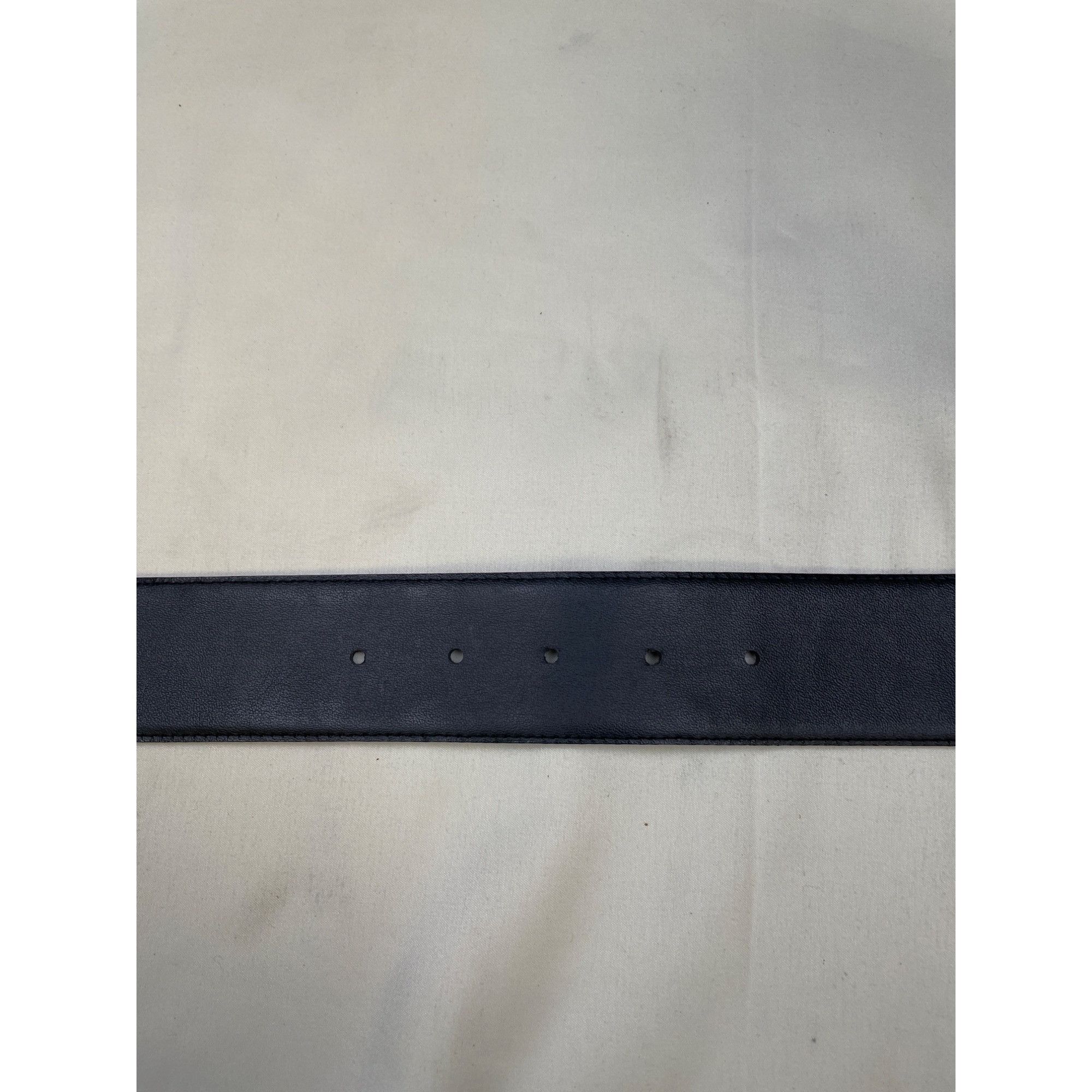 Charter Club Charter Club Women's Black Leather Belt with Gold Buckle Siz Size ONE SIZE - 4 Thumbnail