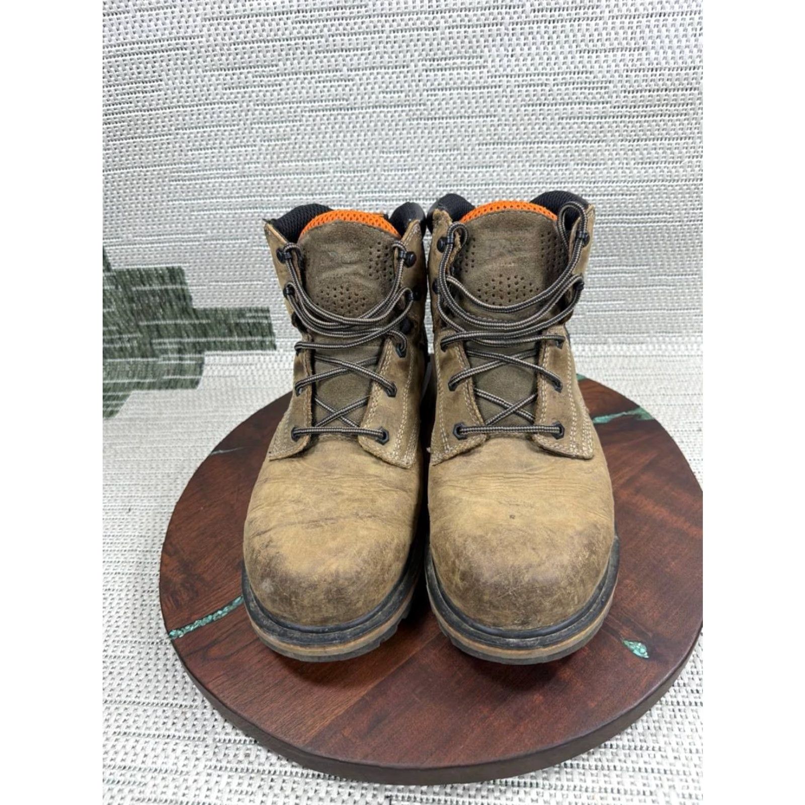Timberland Timberland PRO Boots Mens Ballast Soft Toe Work Brown Leather Ankle 10.5 M PHP? Size US 11 / EU 44 - 2 Thumbnail