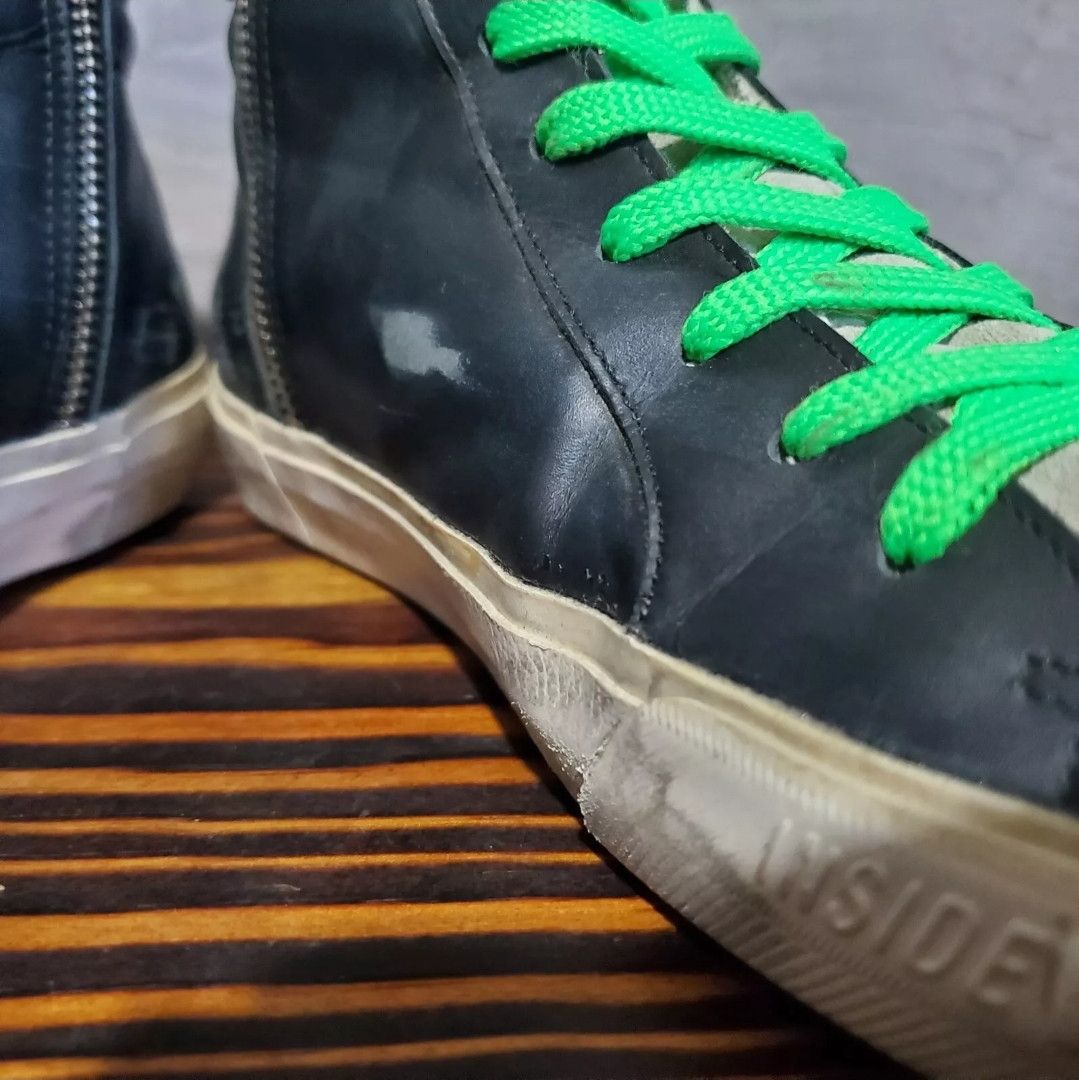 Golden Goose Golden Goose Slide High Top Sneaker 38 Rainbow Black Size US 8 / IT 38 - 8 Thumbnail