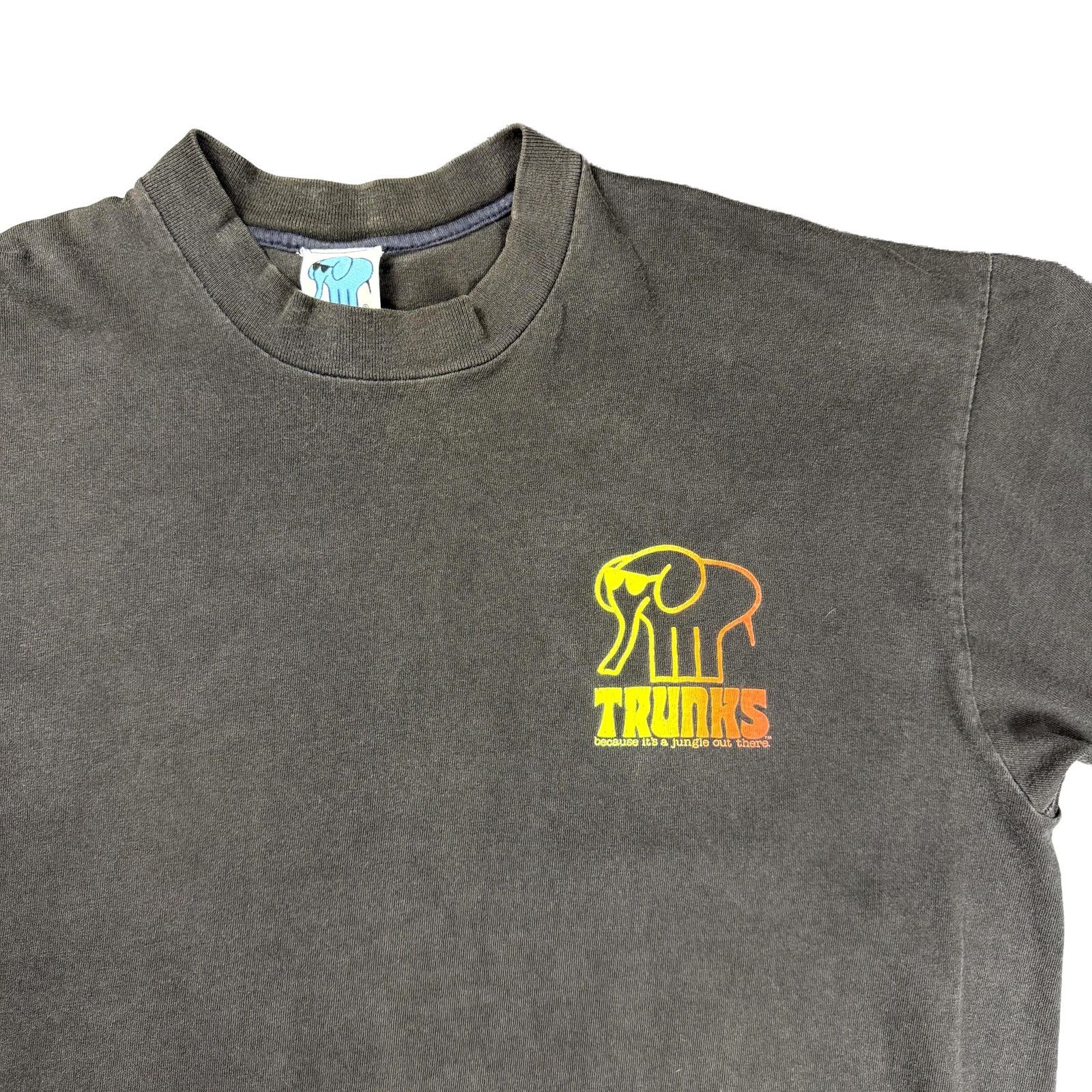 Vintage Vintage 90s Single Stitch Trunks Elephant Graphic Tee Size US XL / EU 56 / 4 - 5 Thumbnail