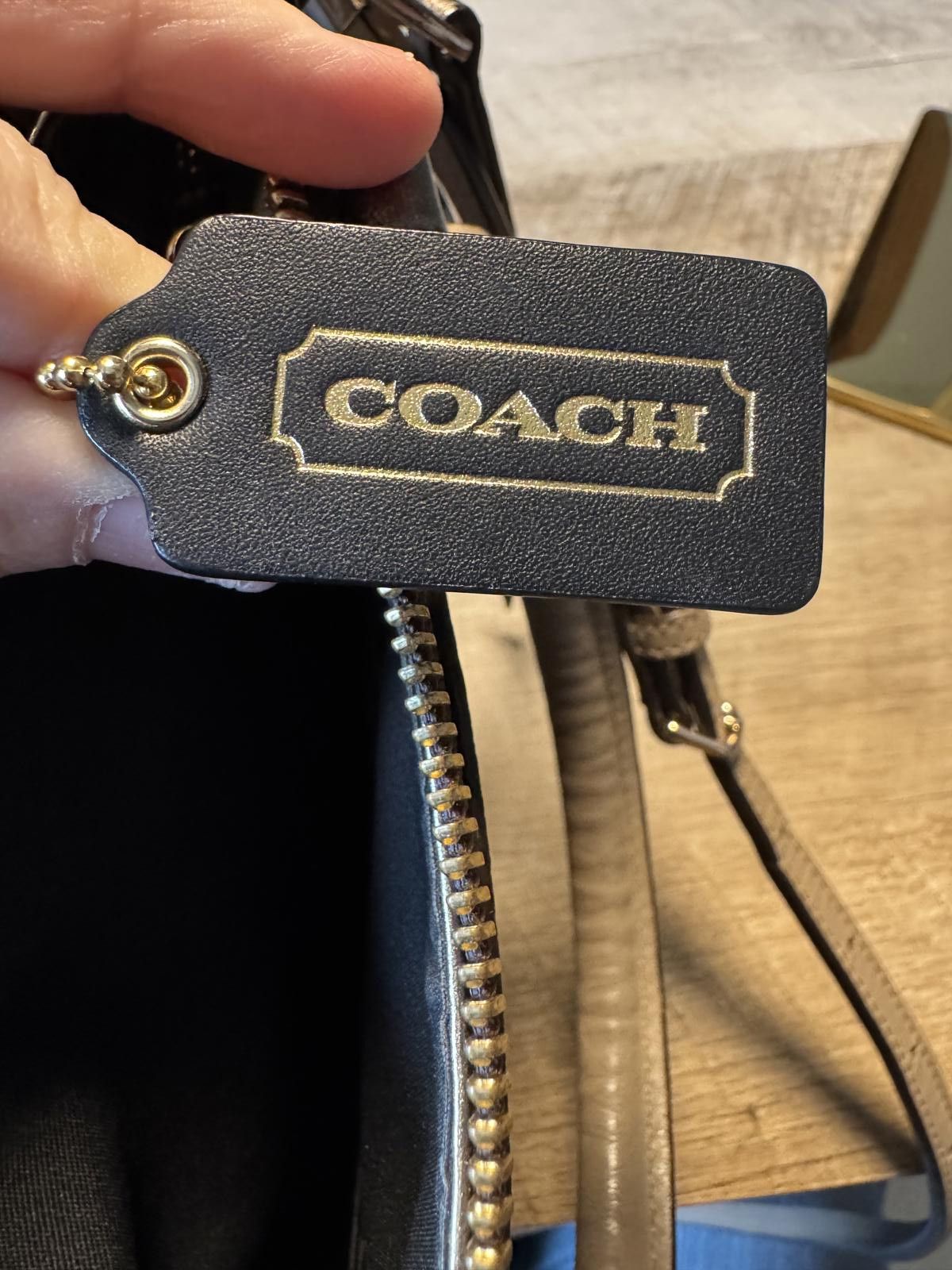 Coach Coach Metallic Leather Crossbody Bag 2014 Size ONE SIZE - 8 Thumbnail