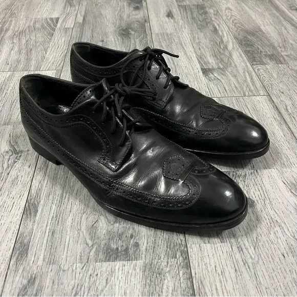 Louis Vuitton Louis Vuitton Solferino Black Leather Wingtip 