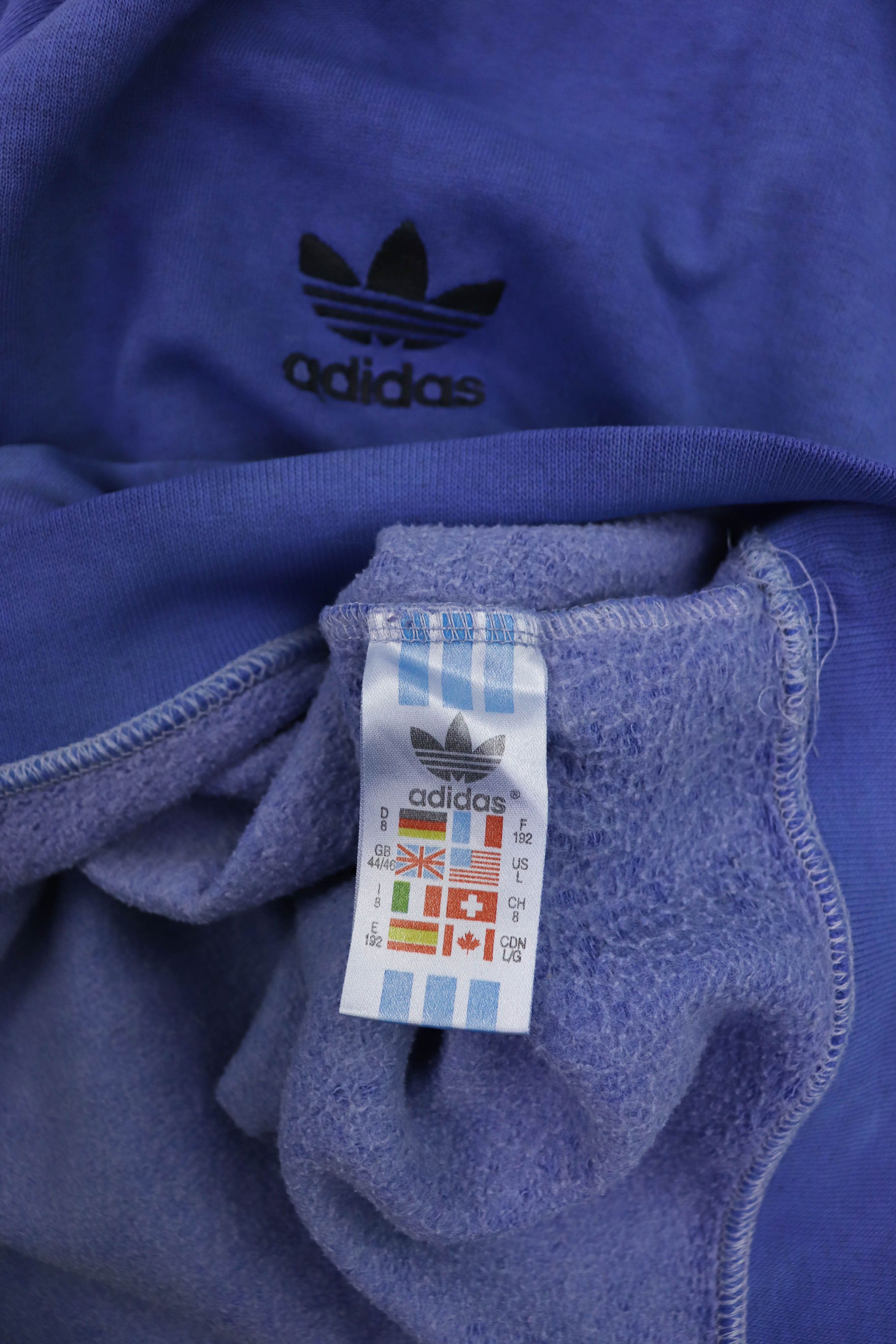 Adidas 90s Vintage Adidas Overdyed Distressed Sun Faded Sweatshirt Size US L / EU 52-54 / 3 - 17 Thumbnail