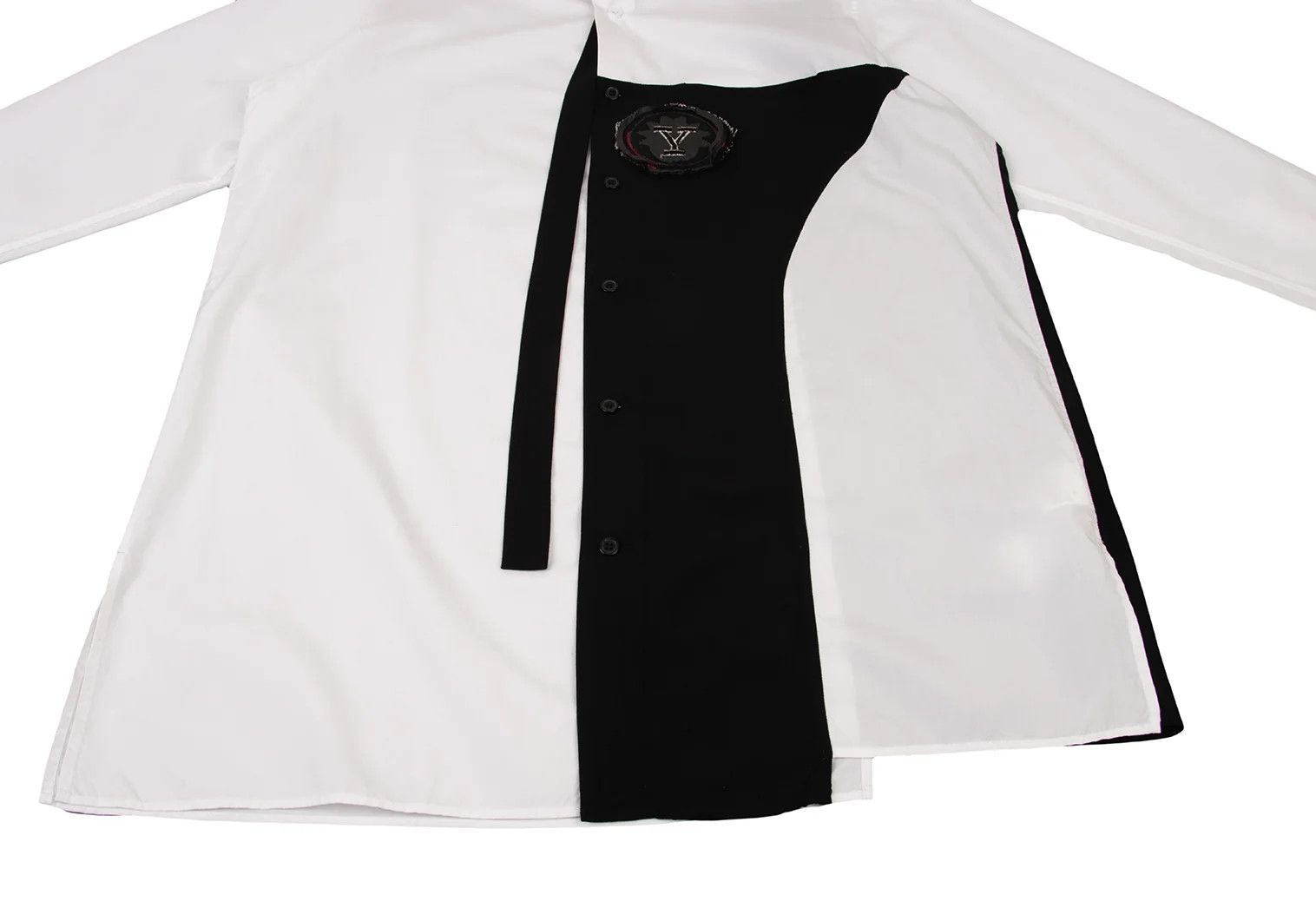 Yohji Yamamoto Yohji Yamamoto Cotton Front Design Long Shirt Size US S / EU 44-46 / 1 - 10 Thumbnail