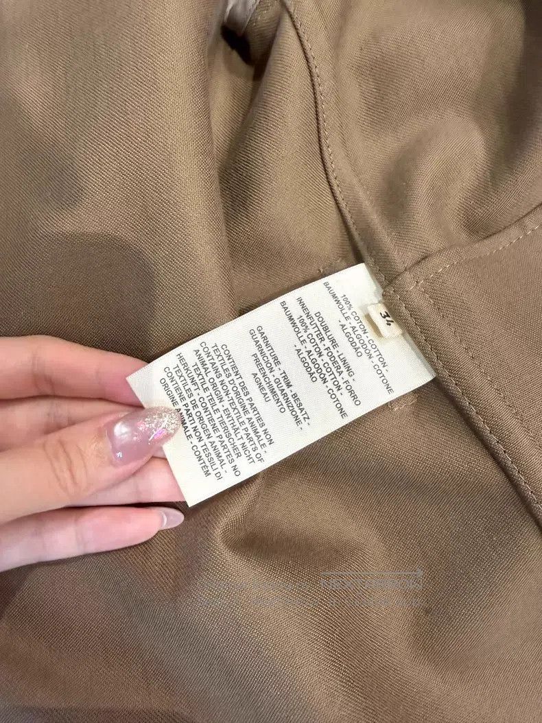 Hermes Hermes 24 Early Spring Dark Pattern H Belted Short Coat - Size XXS / US 00 / IT 34 - 4 Thumbnail