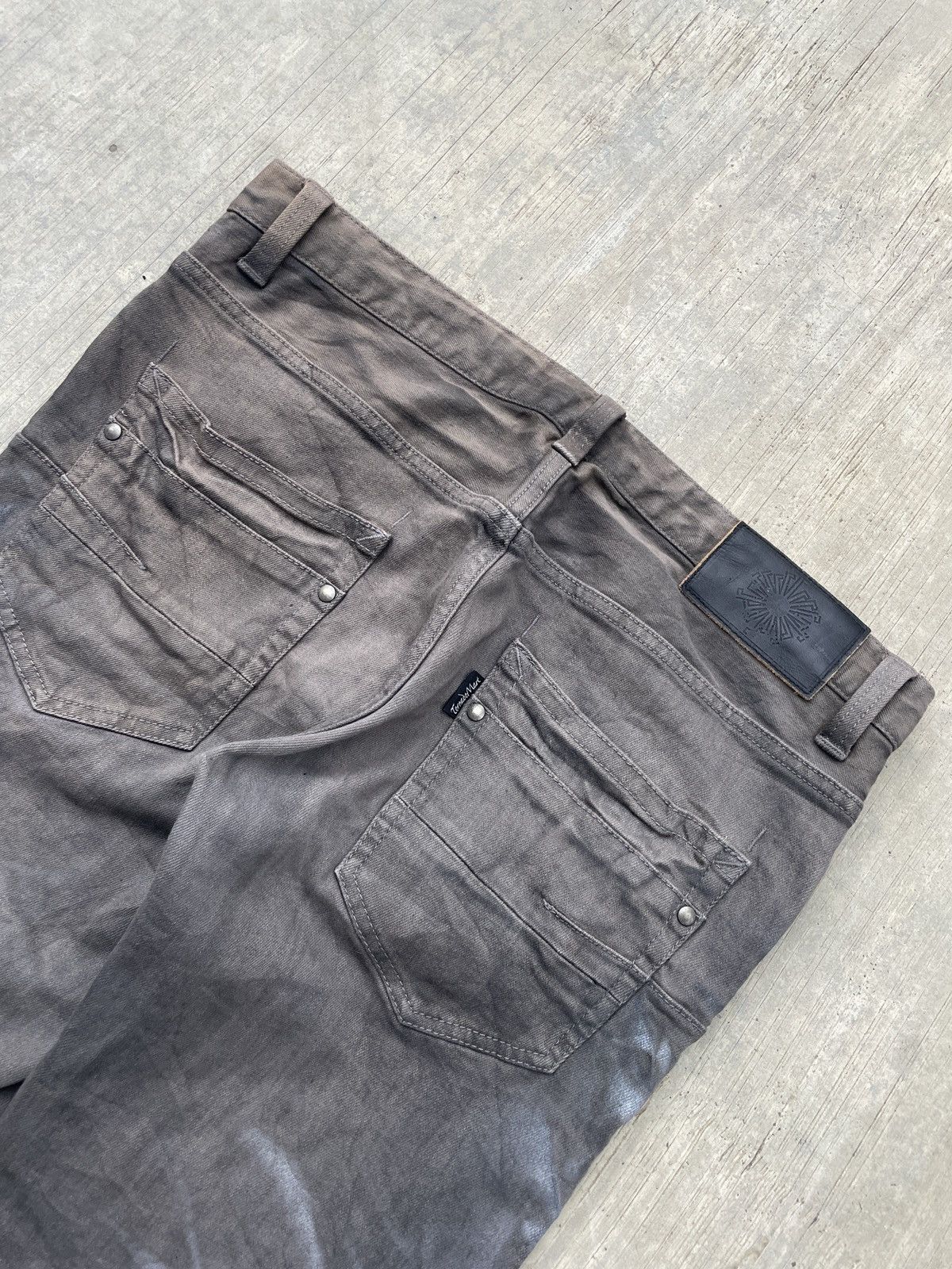 Tornado Mart 💥RARE💥TORNADO MART WAXED WHISKER SKINNY JEANS ARCHIVE Size US 32 / EU 48 - 8 Thumbnail