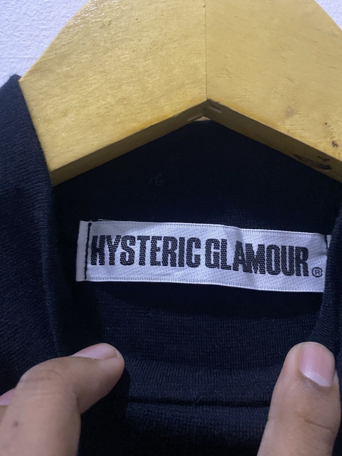 Hysteric Glamour Hysteric Glamour Minimalist Black Mock Neck Long Sleeve Size ONE SIZE - 5 Thumbnail