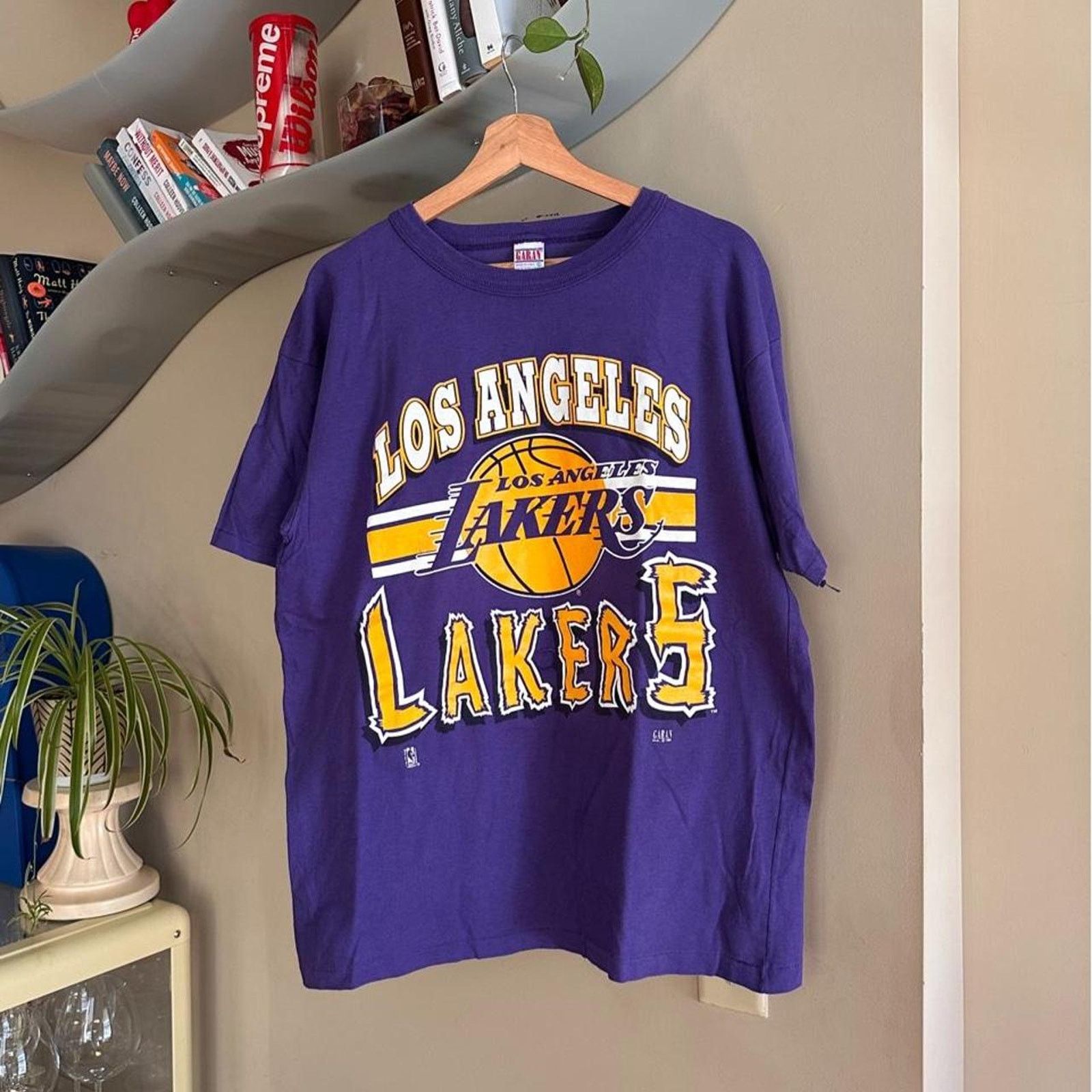 NBA × Vintage Vintage 1992 Los Angeles Lakers Shirt Size US XL / EU 56 / 4 - 1 Thumbnail