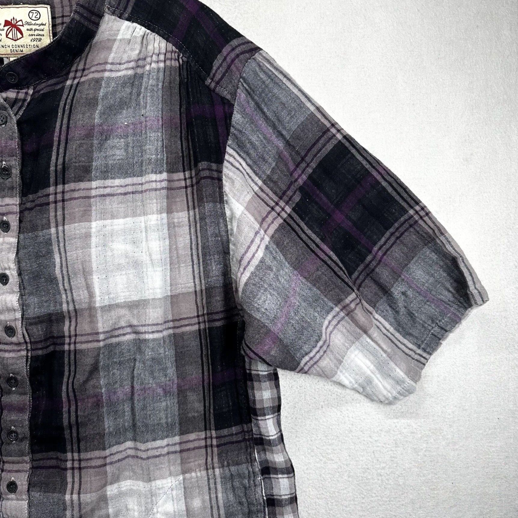 French Connection French Connection Women Plaid Shirt Extra Large XL Soft Pockets Size L / US 10 / IT 46 - 6 Thumbnail