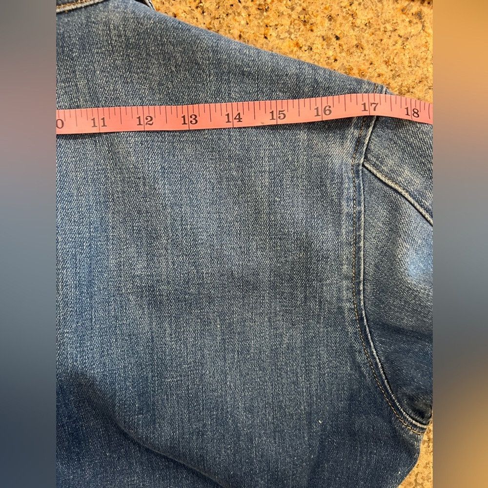 Frame FRAME Denim Jumpsuit Belted Stretch Utility Blue Sample Med Size 31" - 4 Thumbnail