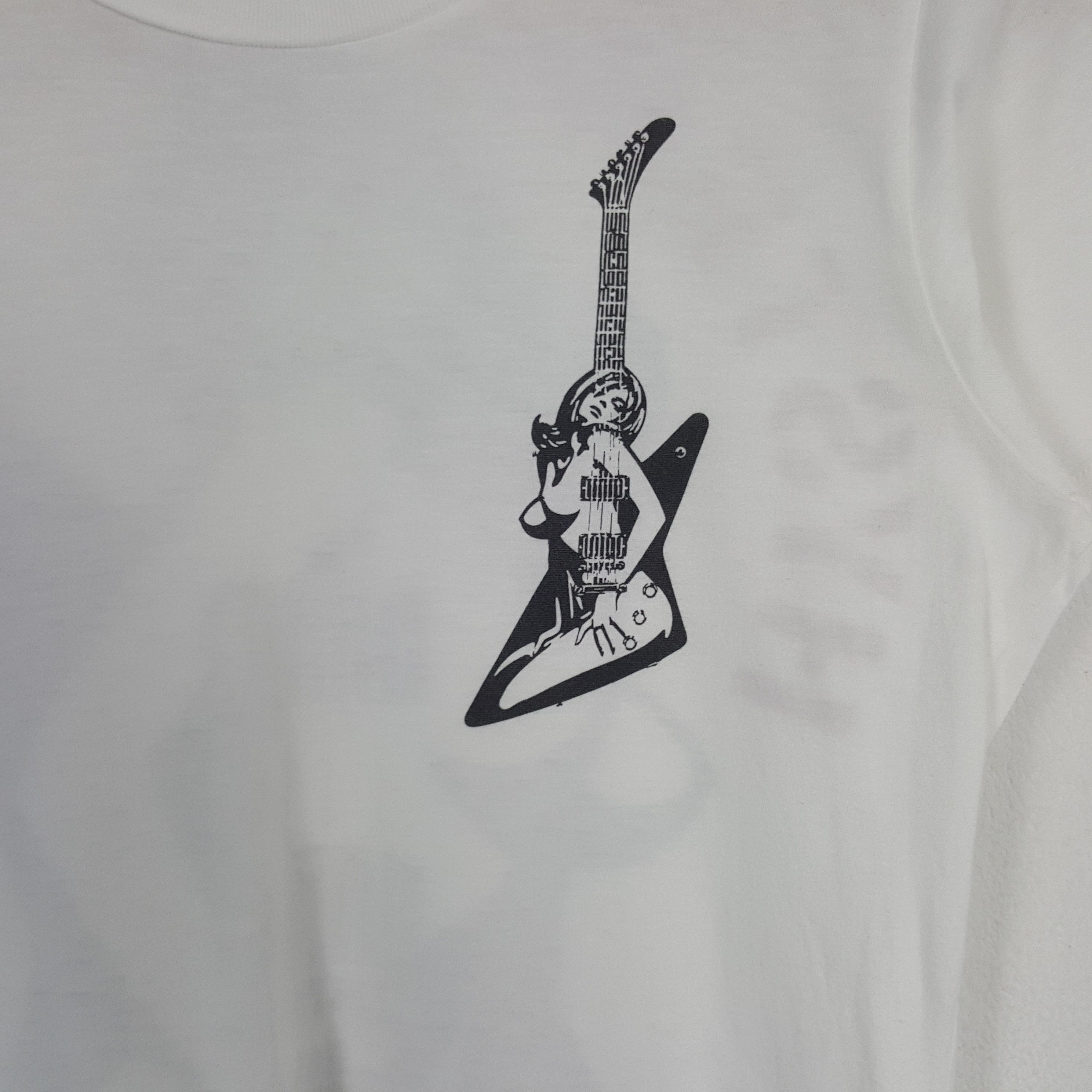 Hysteric Glamour × Japanese Brand × Vintage Vintage Hysteric Glamour Japanese Brand Guitar Art Tshirt Size US XS / EU 42 / 0 - 4 Thumbnail
