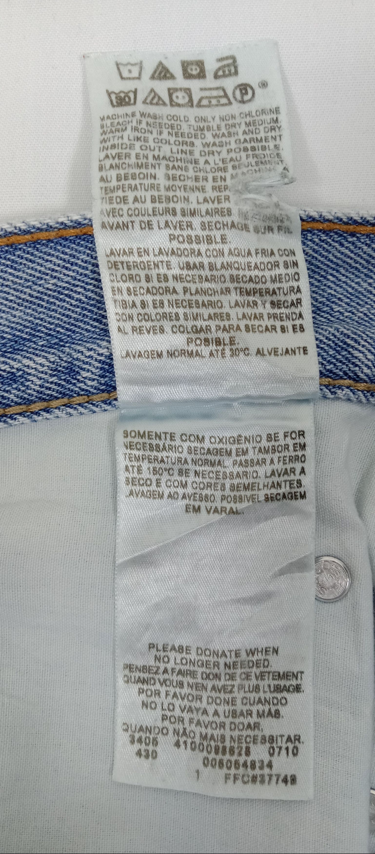 Levi's Vintage Levi's 505 Jeans Straight Fit Light Wash Denim Size US 34 / EU 50 - 12 Thumbnail