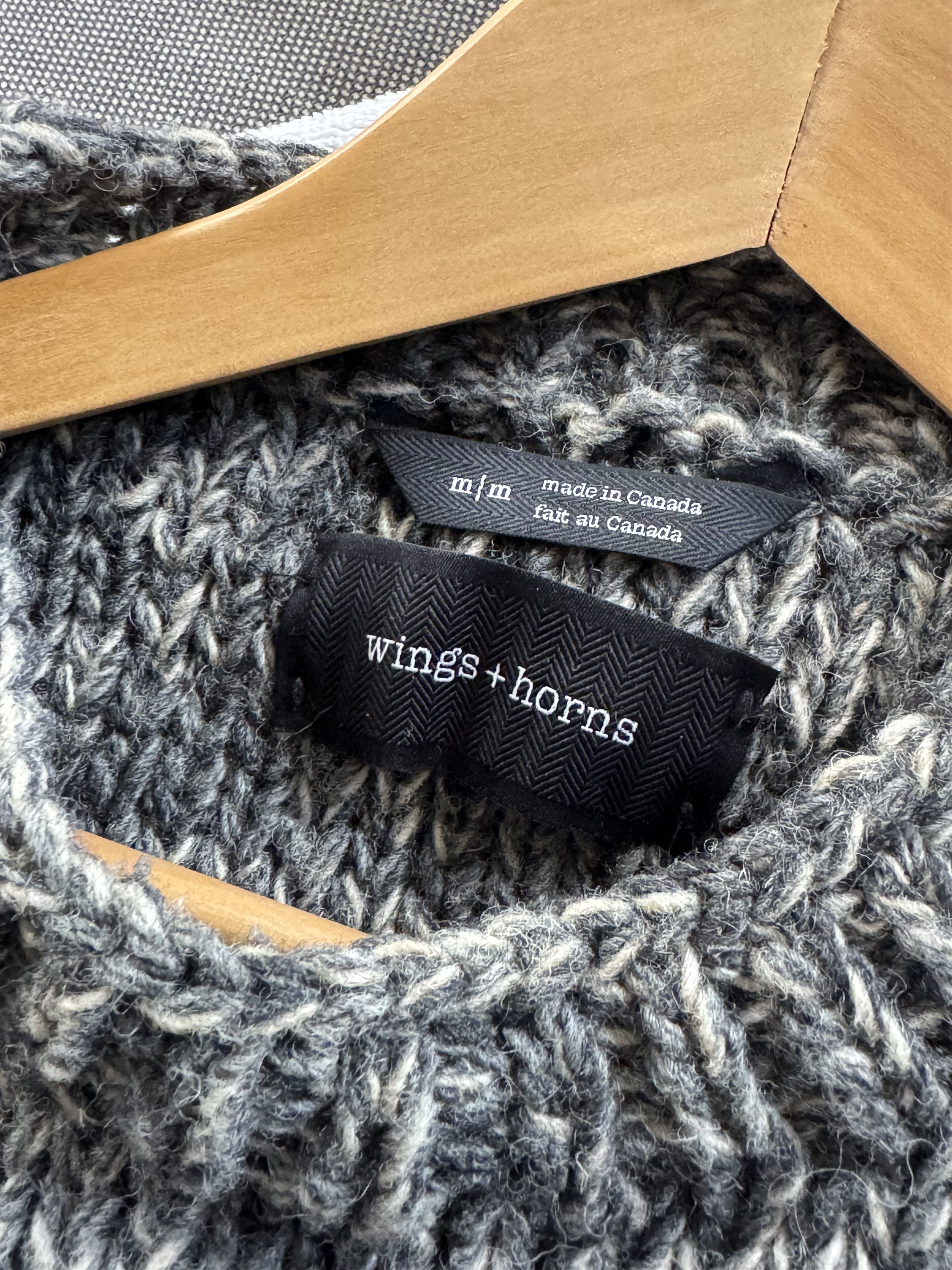 Wings + Horns Handknit Sweater Size US M / EU 48-50 / 2 - 3 Thumbnail