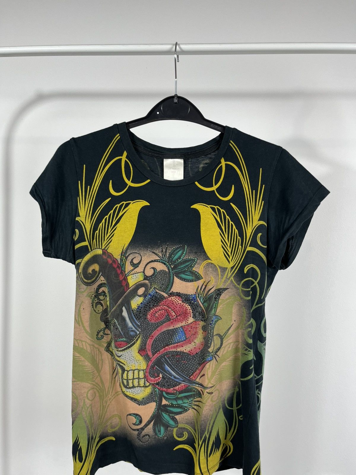 Christian Audigier Vintage Christian Audigier Tattoo Skull Birds Graphic Tee Size M / US 6-8 / IT 42-44 - 2 Thumbnail